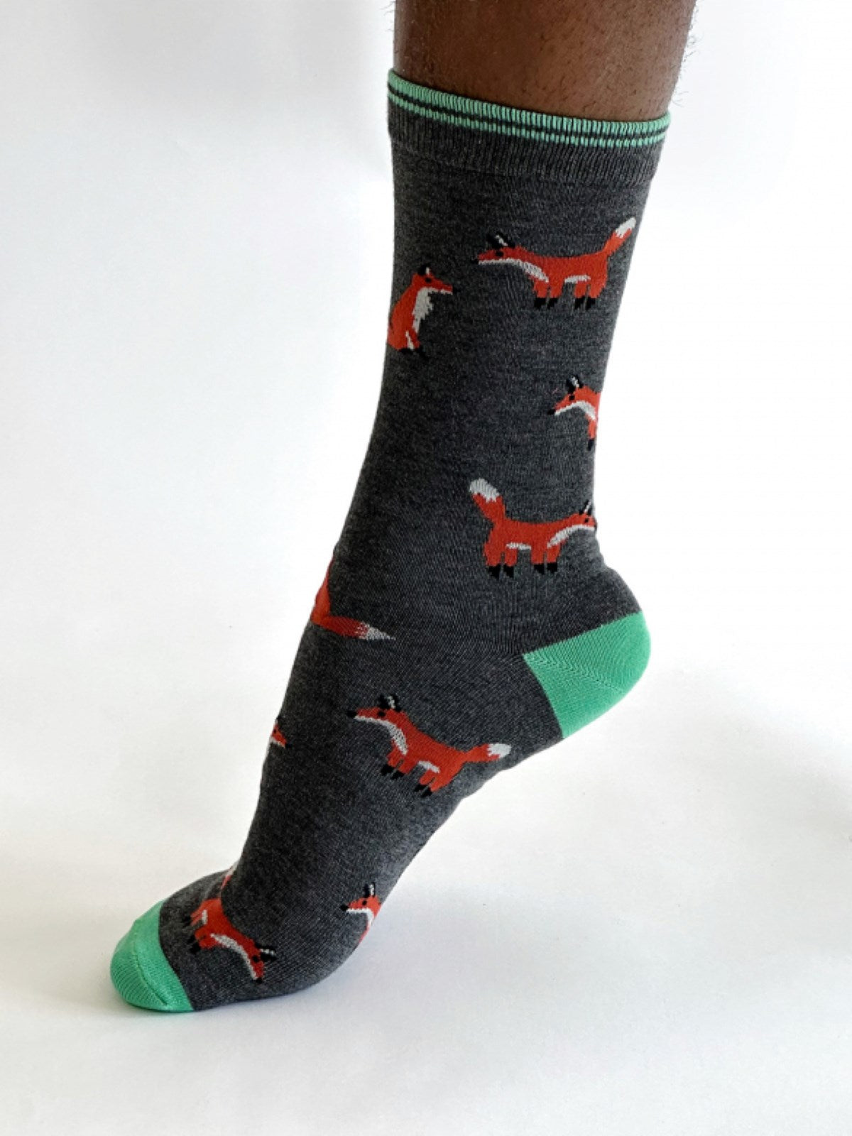 Oriel Fox Bamboo Socks - Grey