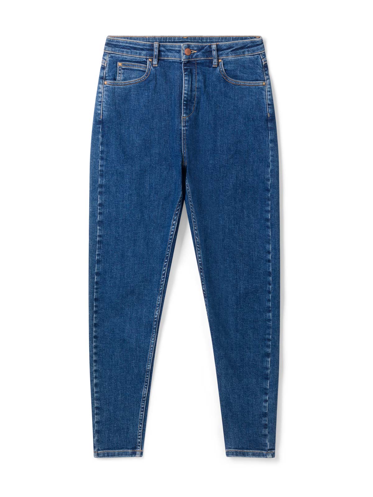 Essential Organic Cotton Skinny Jeans - Mid Blue