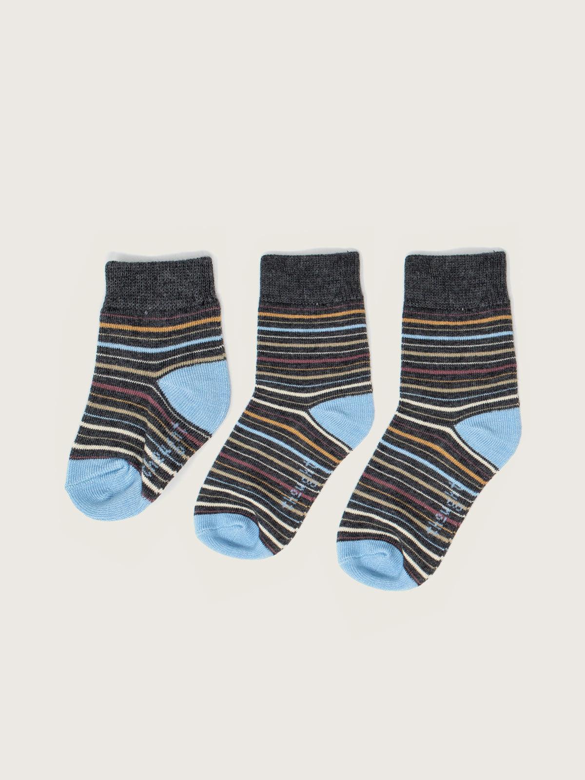 Multicolour Rainbow GOTS Organic Cotton Baby Socks 4 Pack - Thought Clothing UK