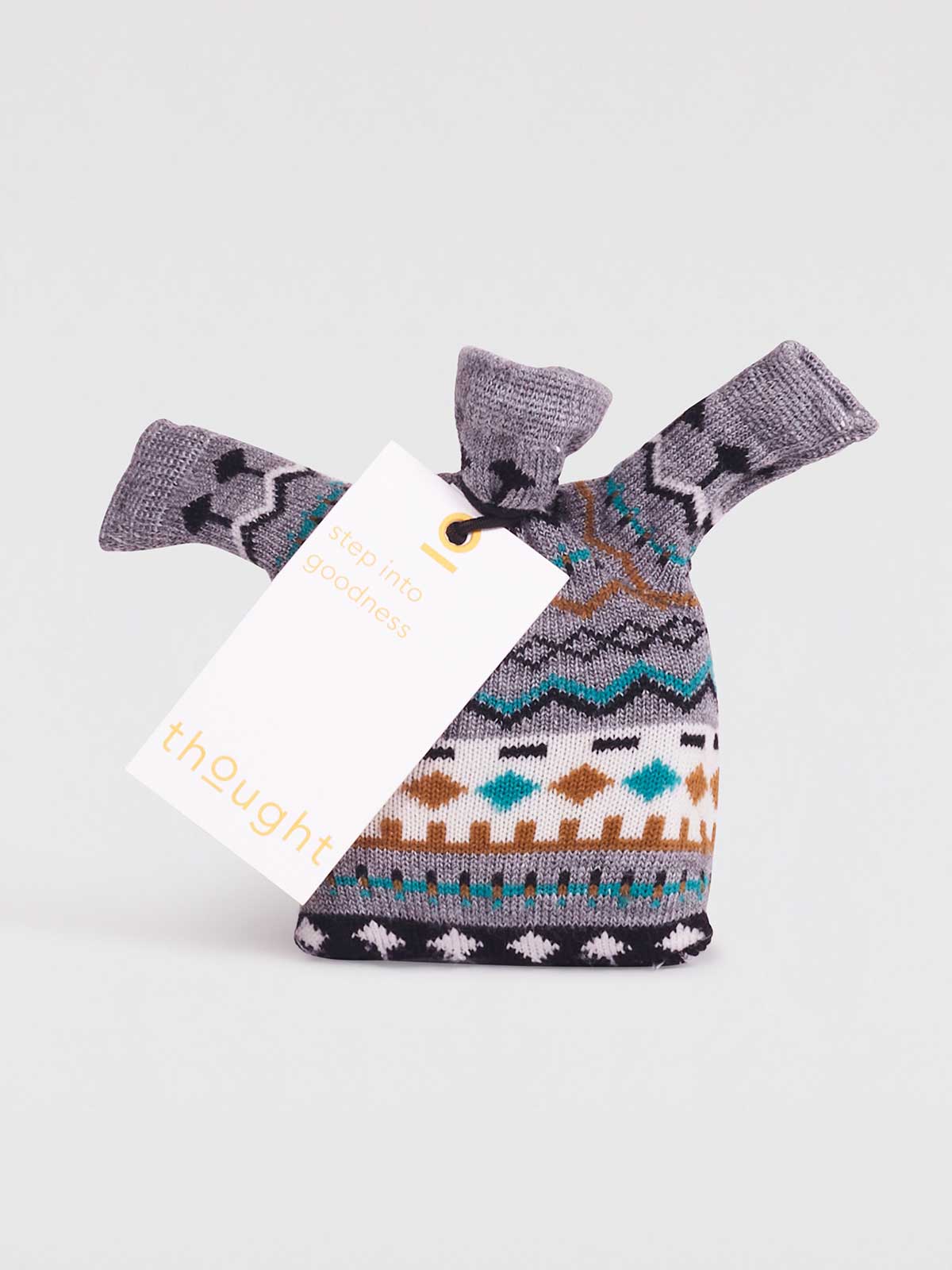 Dannie Baby Organic Cotton Fairisle Socks in a Bag - Multi