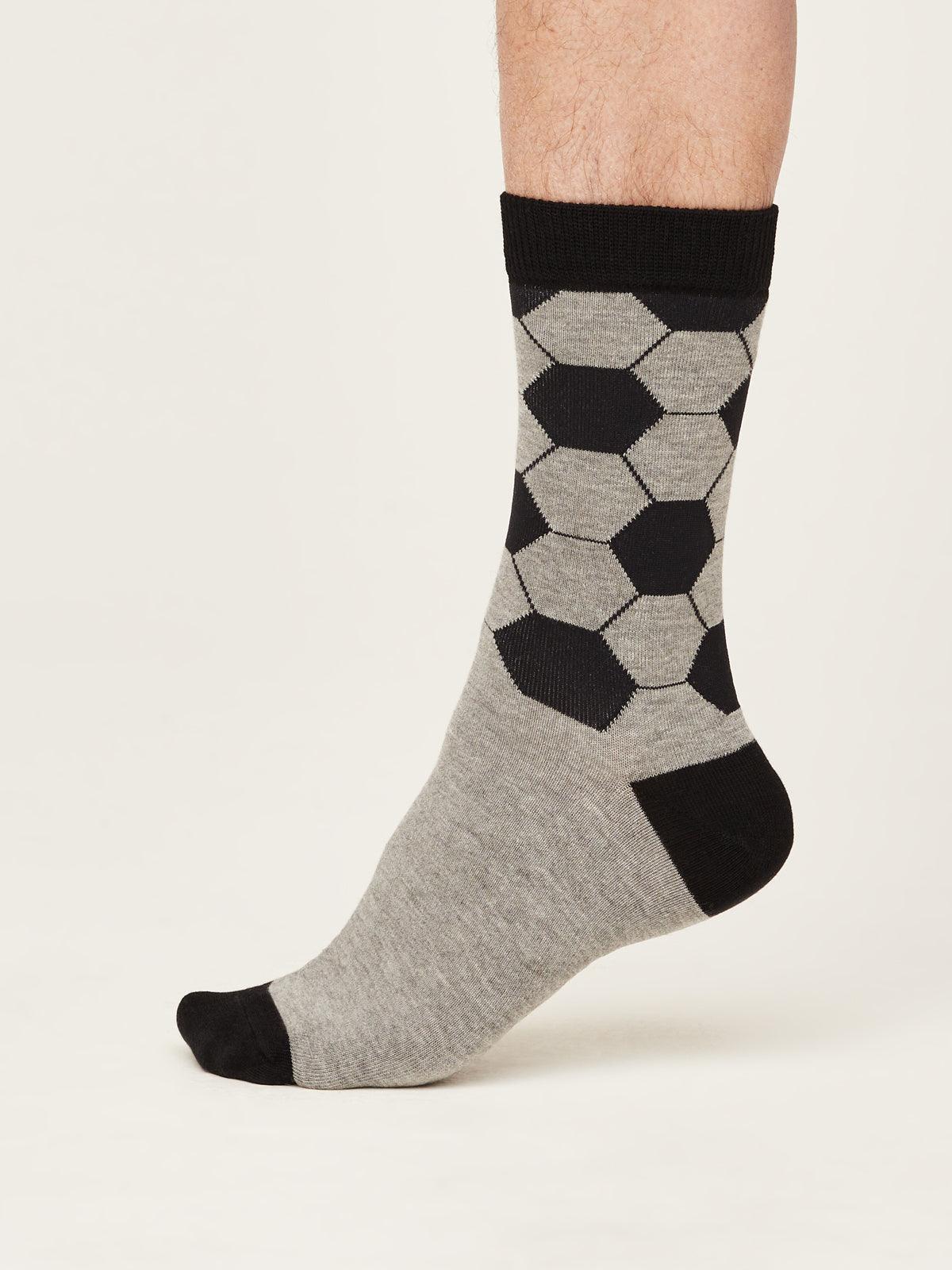 Gots Football Socks In A Bag - Grey Marle - Thought Clothing UK