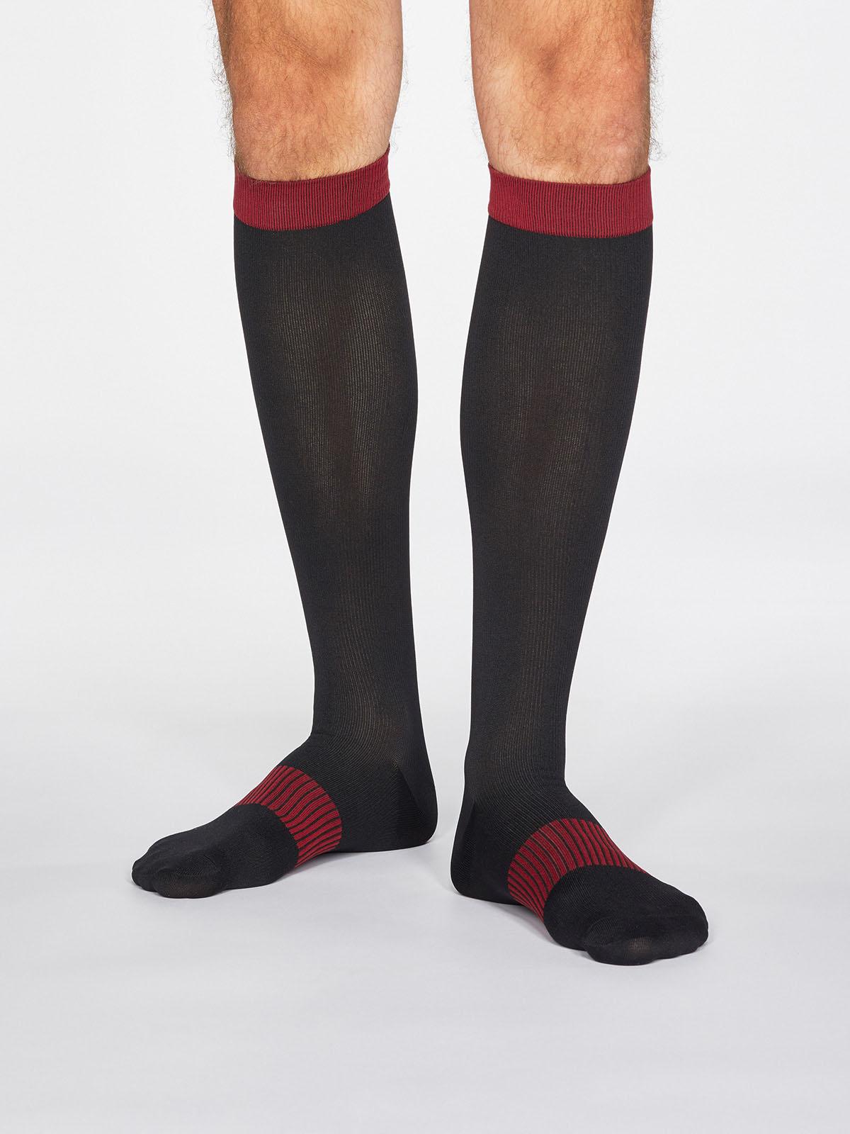Declan Flight Socks - Black - Thought Clothing UK