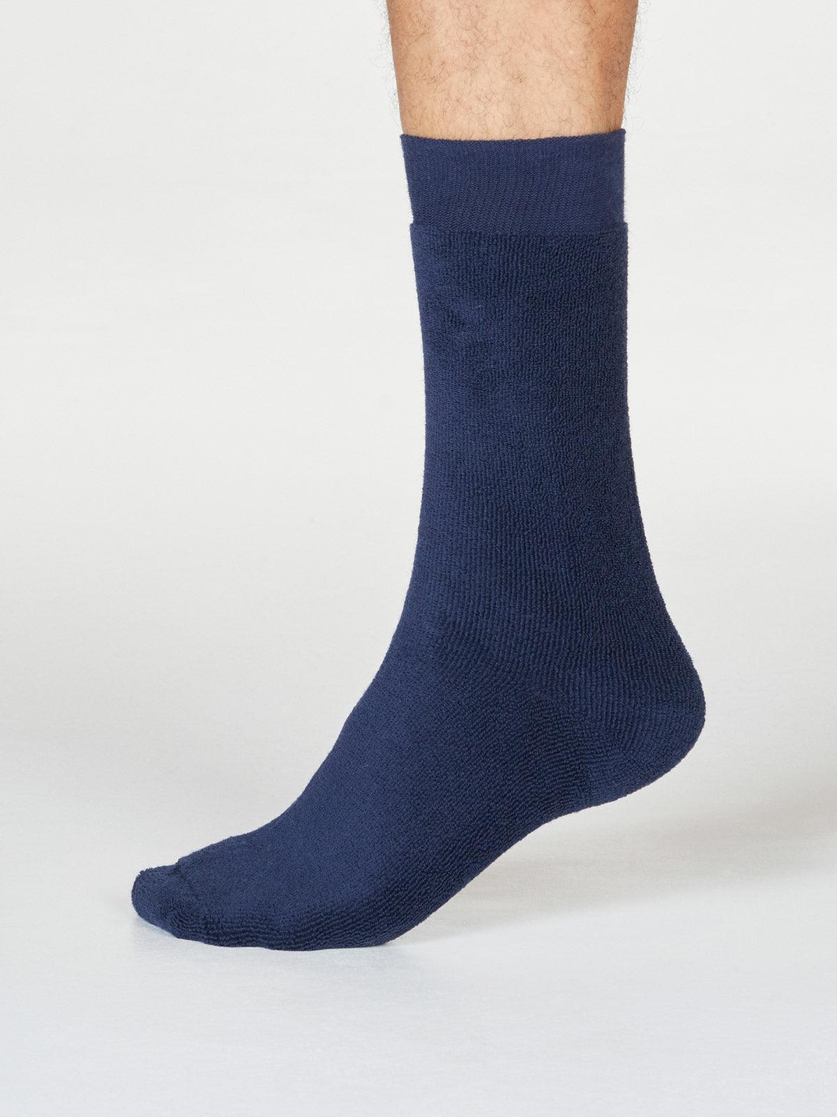 Walker Socks - Navy Blue - Thought Clothing UK