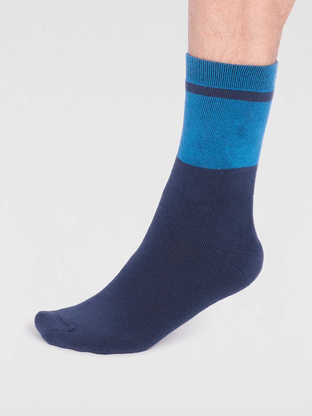 Gordon Organic Cotton Plain Walker Socks - Slate Blue