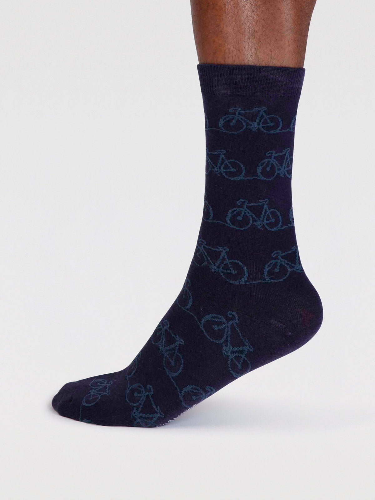 Bennie Organic Cotton Bike Socks - Indigo Blue