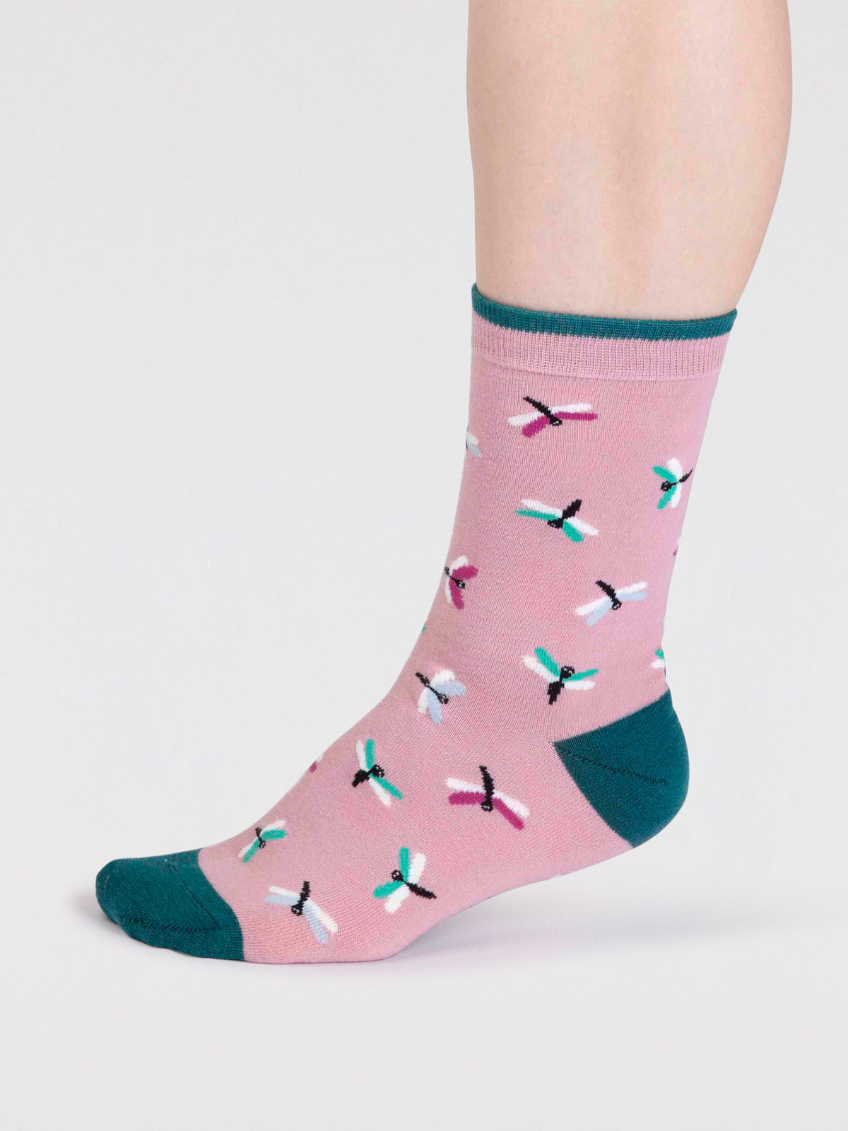 Cece Organic Cotton Bug Socks - Petal Pink