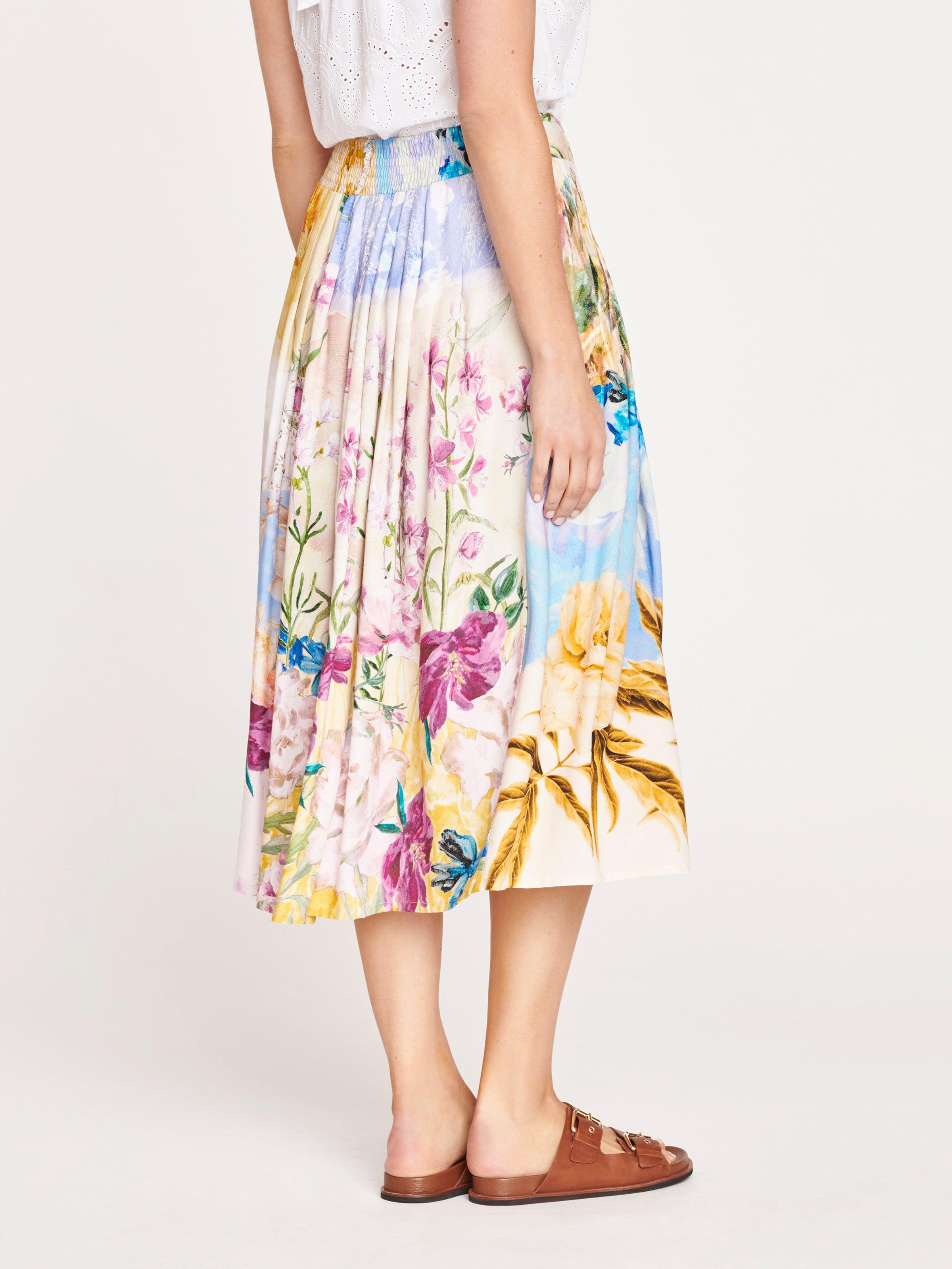 Cotswold Tencel™  Floral Midi Skirt - Thought Clothing UK
