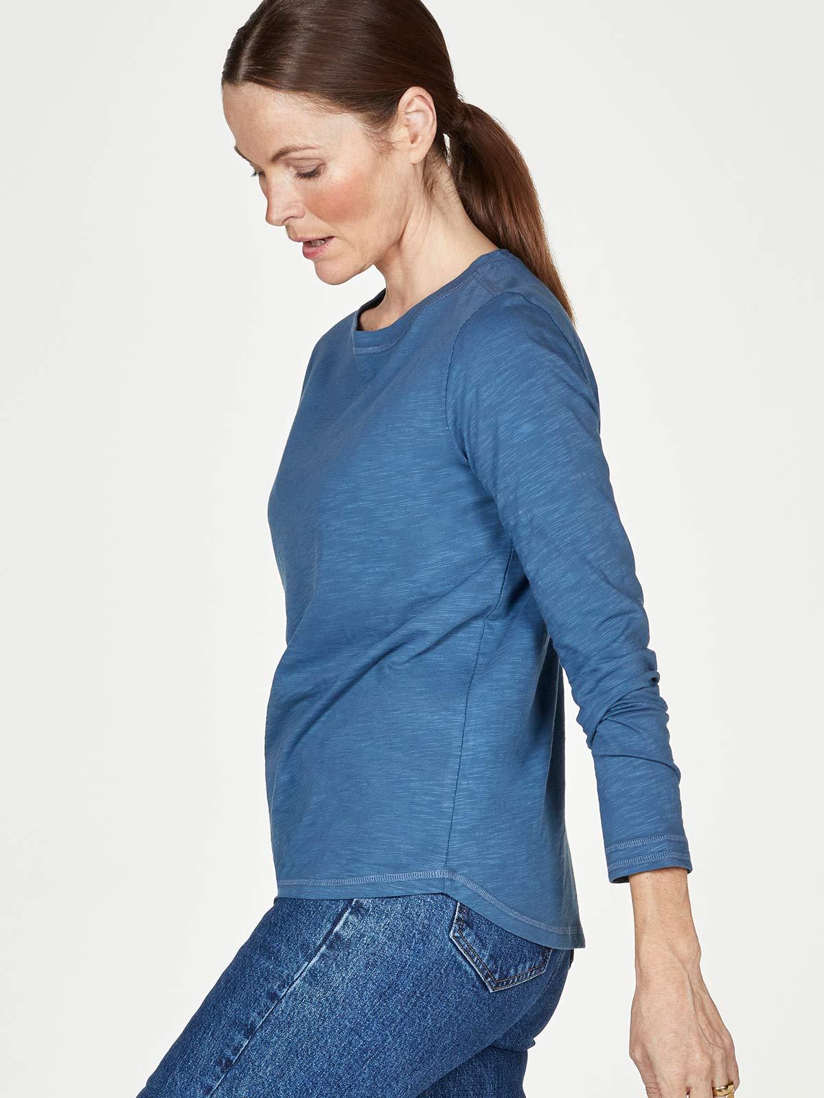 Fairtrade GOTs Organic Cotton Long Sleeve Jersey Top - Thought Clothing UK