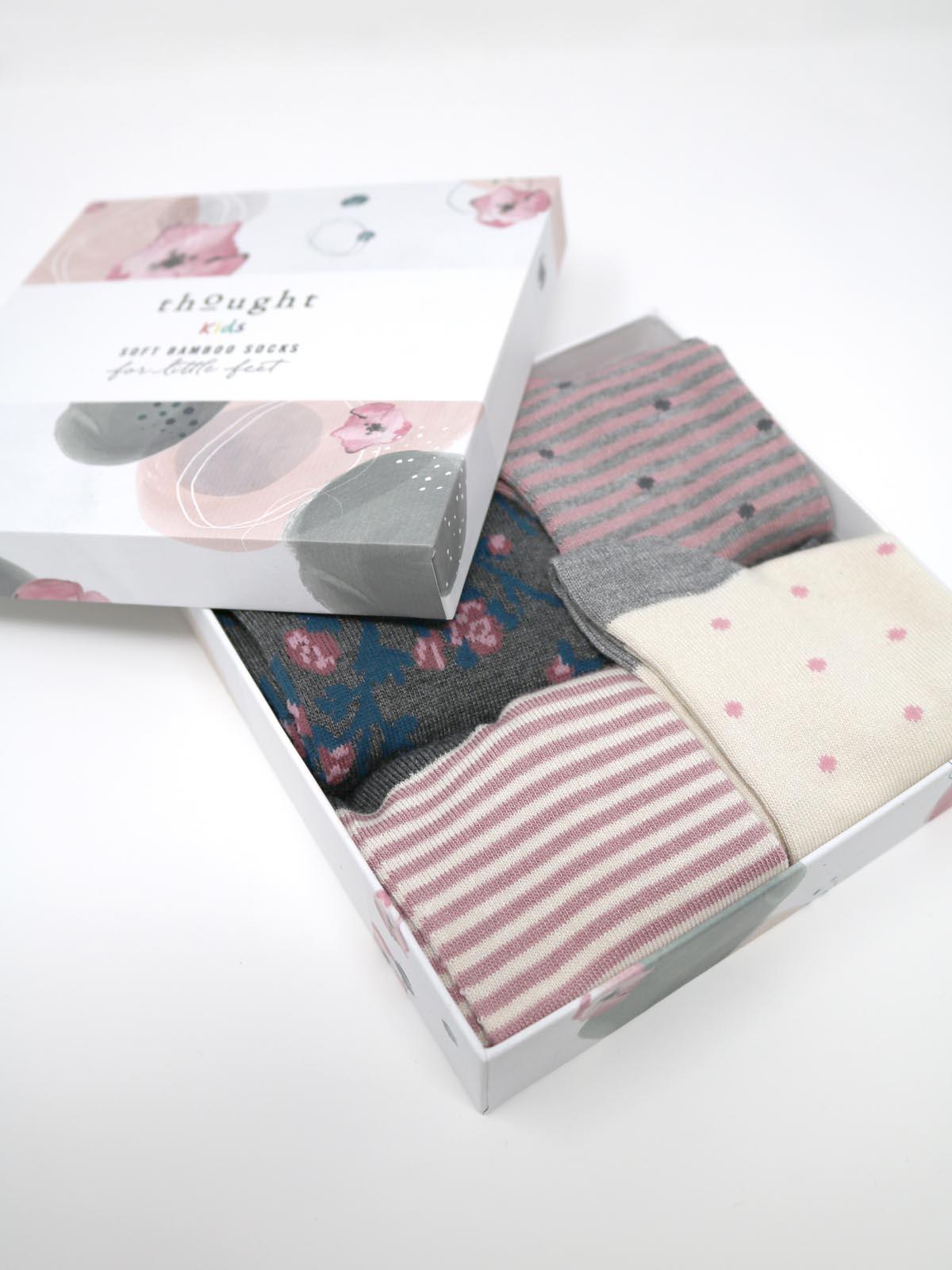 Rose Kids Sock Box - Multi - Thought Clothing UK