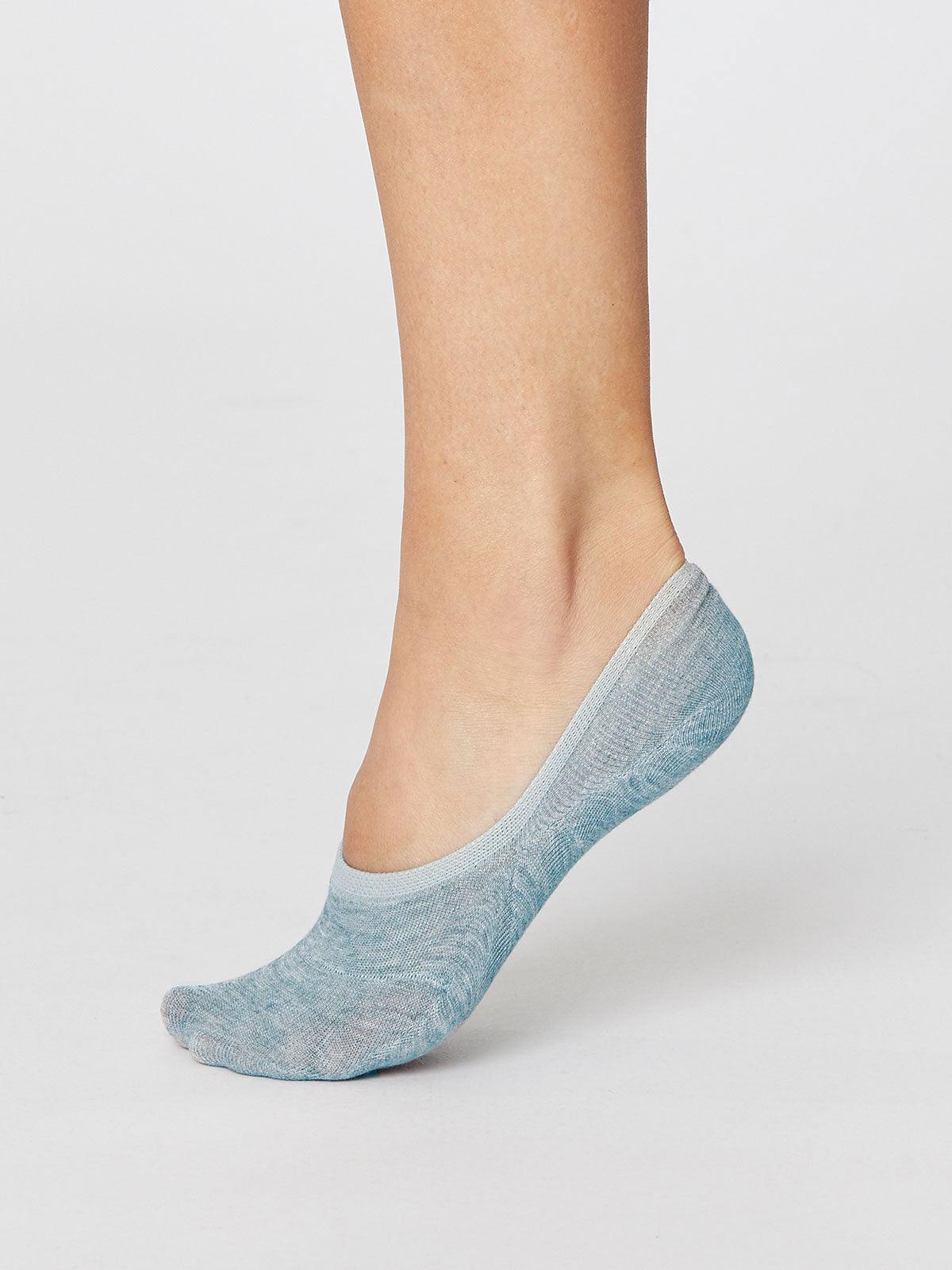 No Show Socks - Duck Egg Blue - Thought Clothing UK