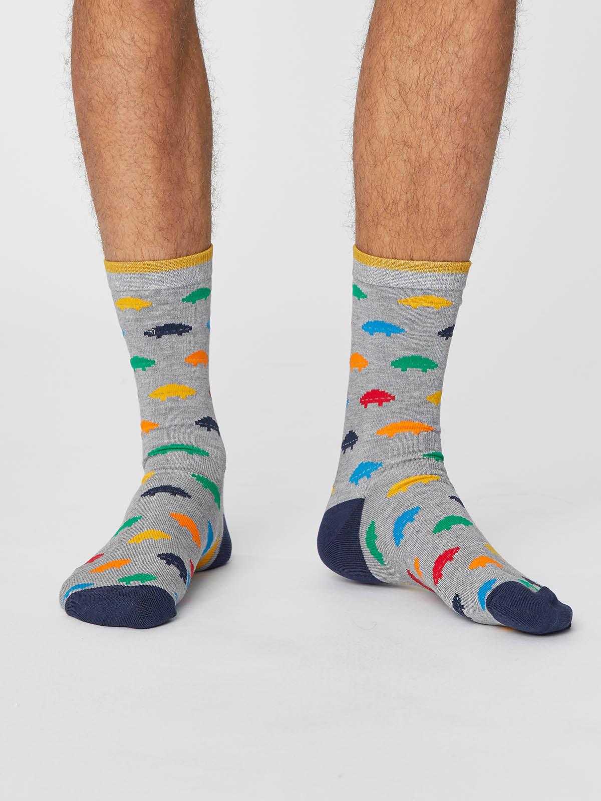 Gaming Socks - Mid Grey Marle - Thought Clothing UK