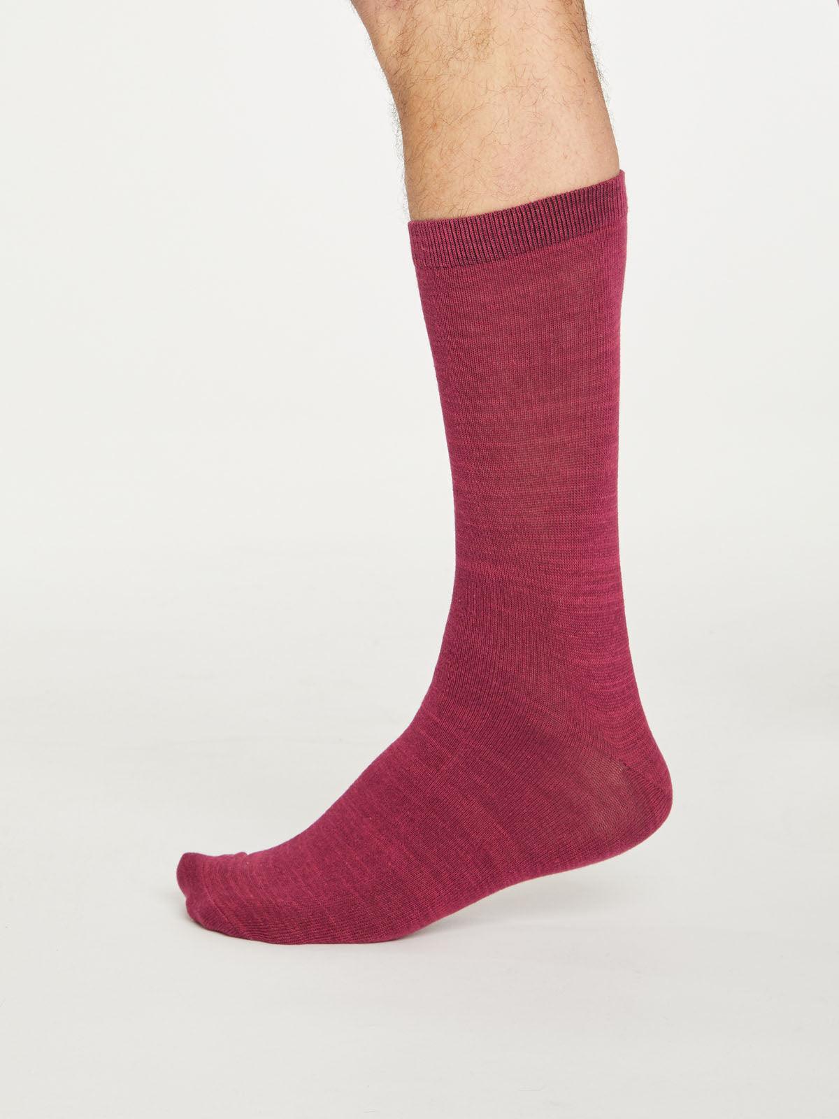 Lisket Socks - Bilberry - Thought Clothing UK
