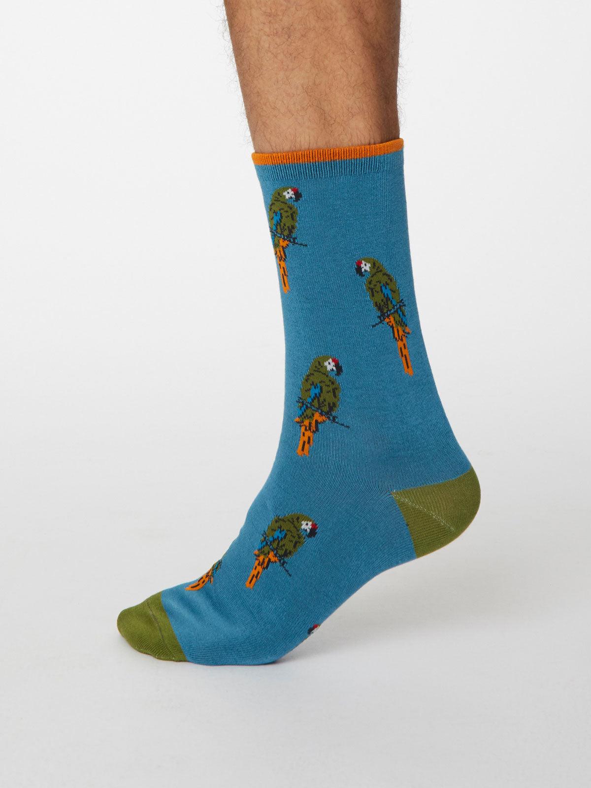 Pappagallo Socks - Dusty Blue - Thought Clothing UK