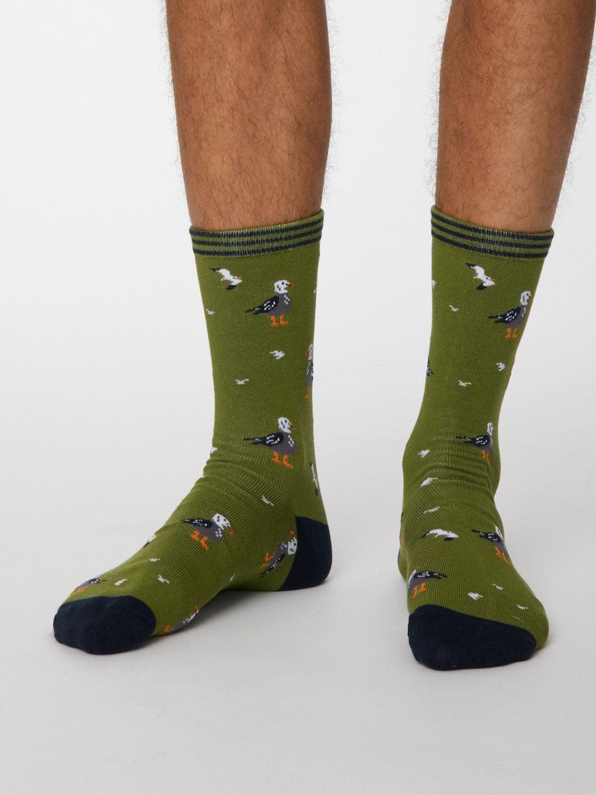 Pesca Socks - Olive Green - Thought Clothing UK