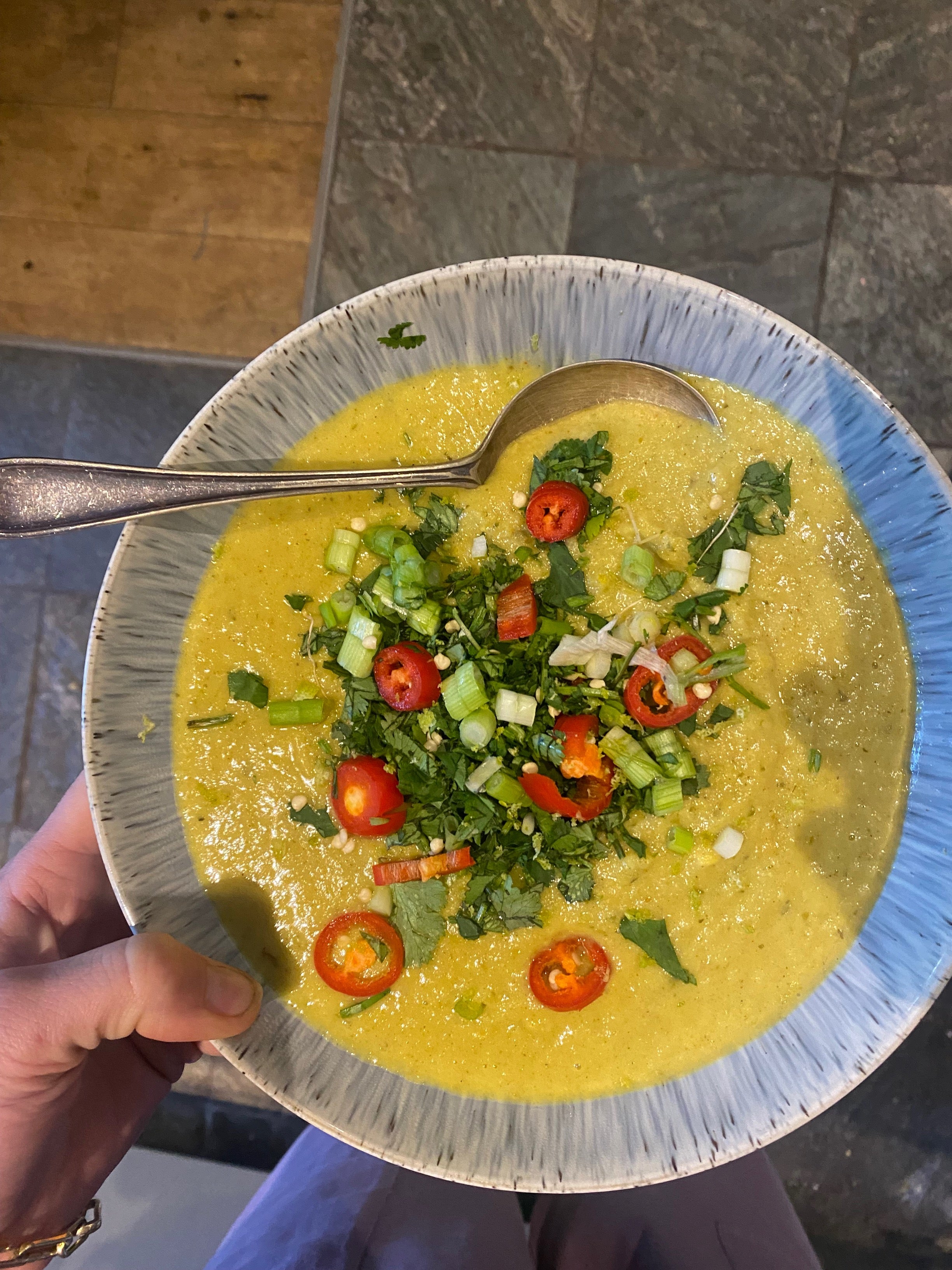 Thought team recipes: Lucinda’s light ‘n’ spicy vegan curried cauliflower soup