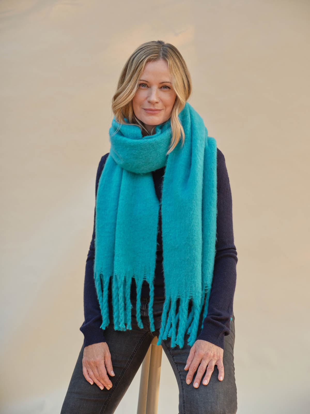 Turquoise blanket scarf discount