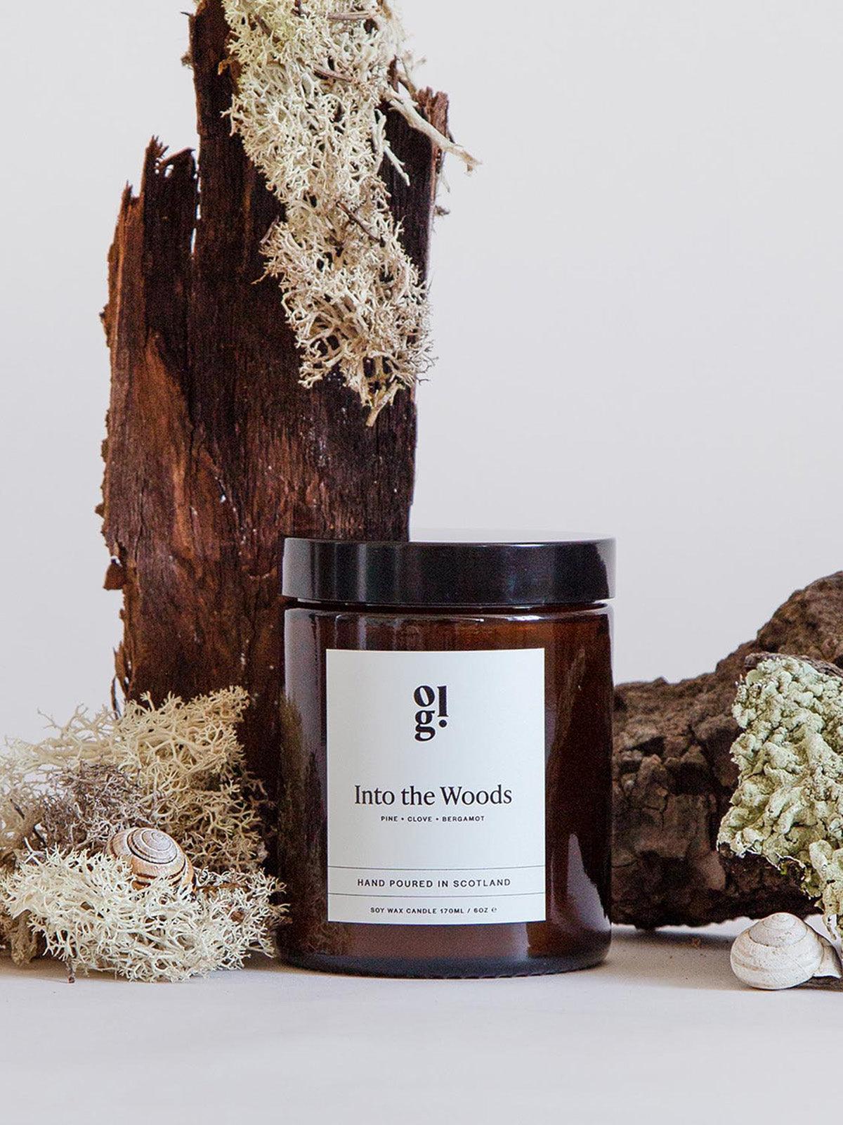 Our Lovely Goods Into the Woods Candle - BROWN