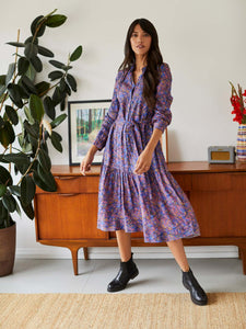 Periwinkle blue midi dress cheap