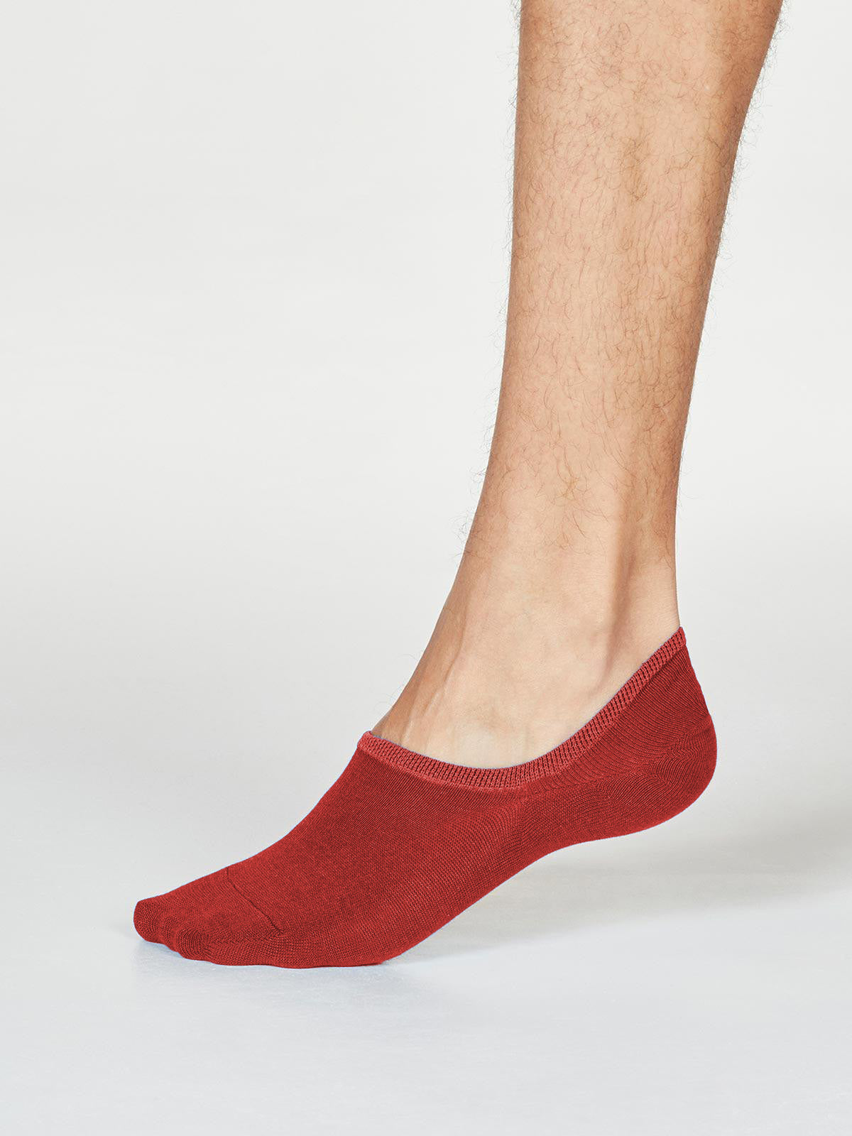 No Show Socks Hibiscus Red