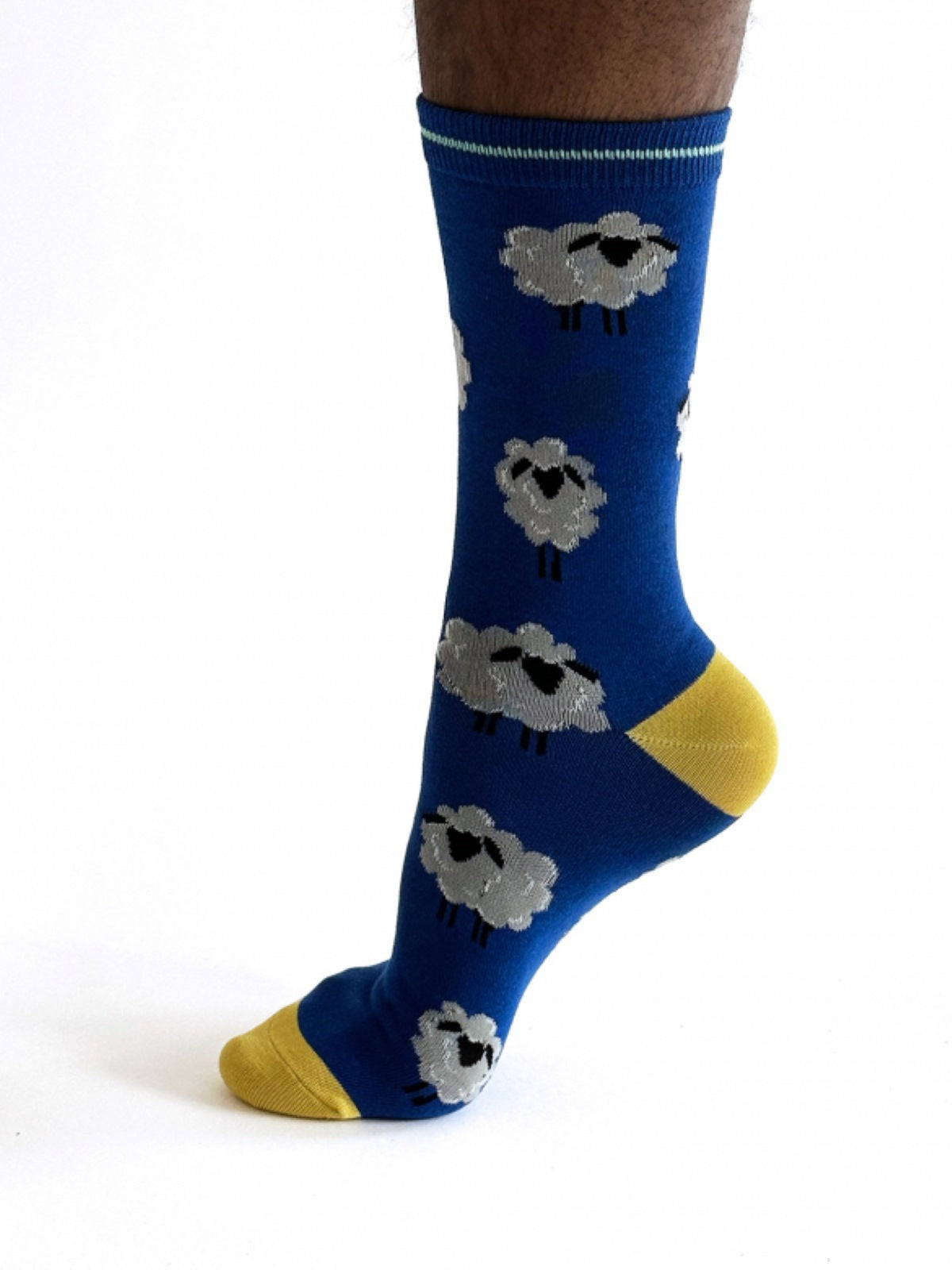 Elliot Sheep Bamboo Socks - Dark Blue