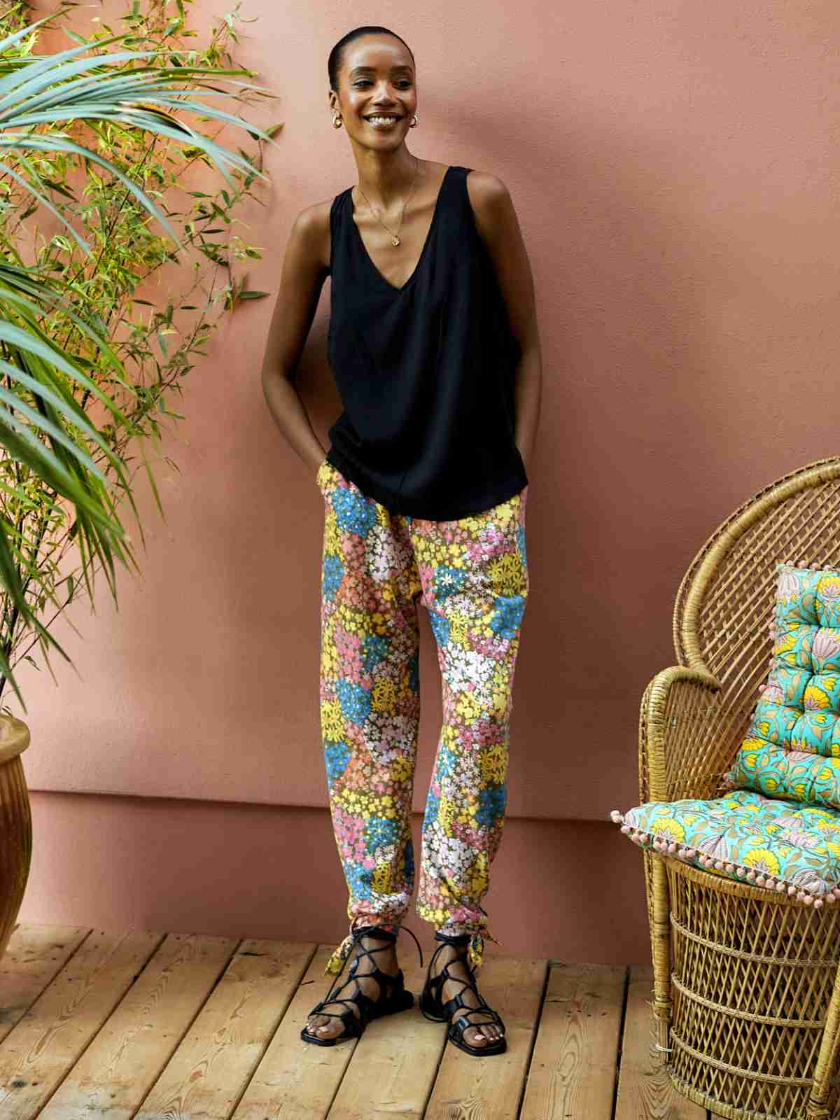 Floral online lounge pants