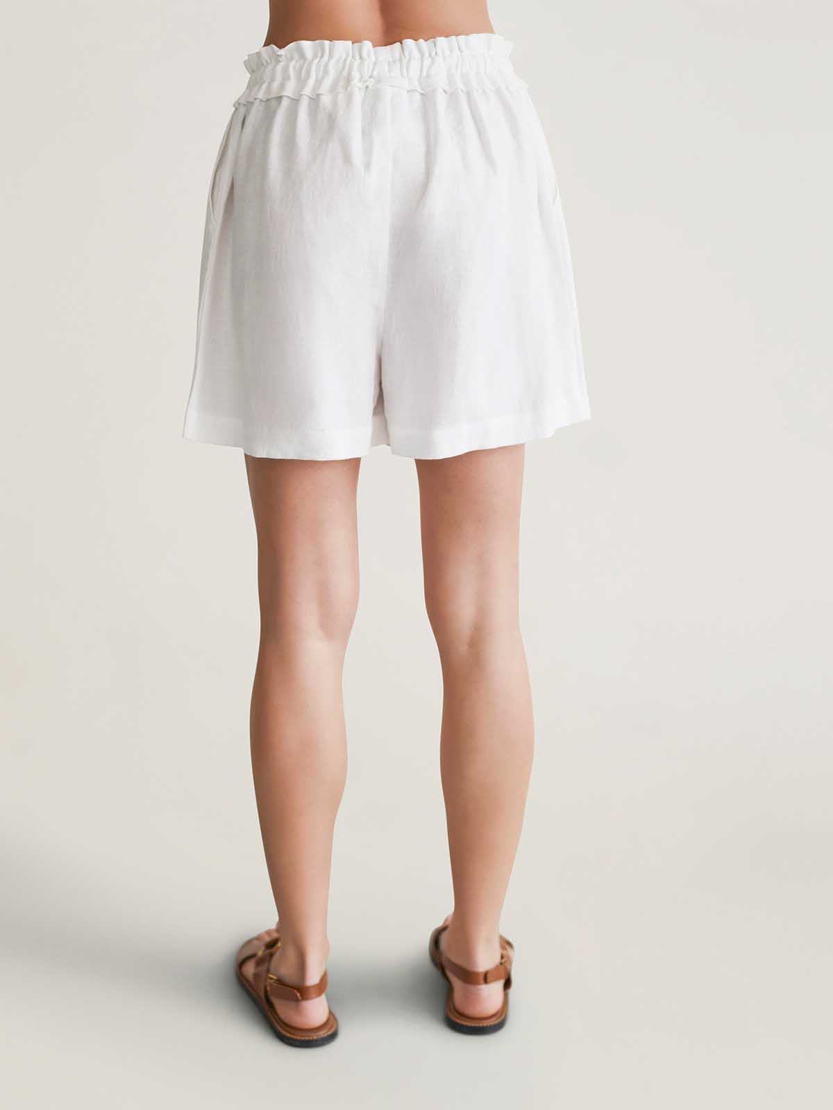 Lucianna Hemp Shorts - White
