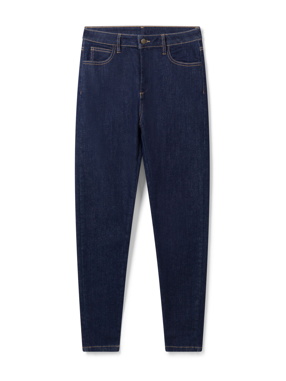 Essential Organic Cotton Skinny Jeans - Dark Indigo Blue