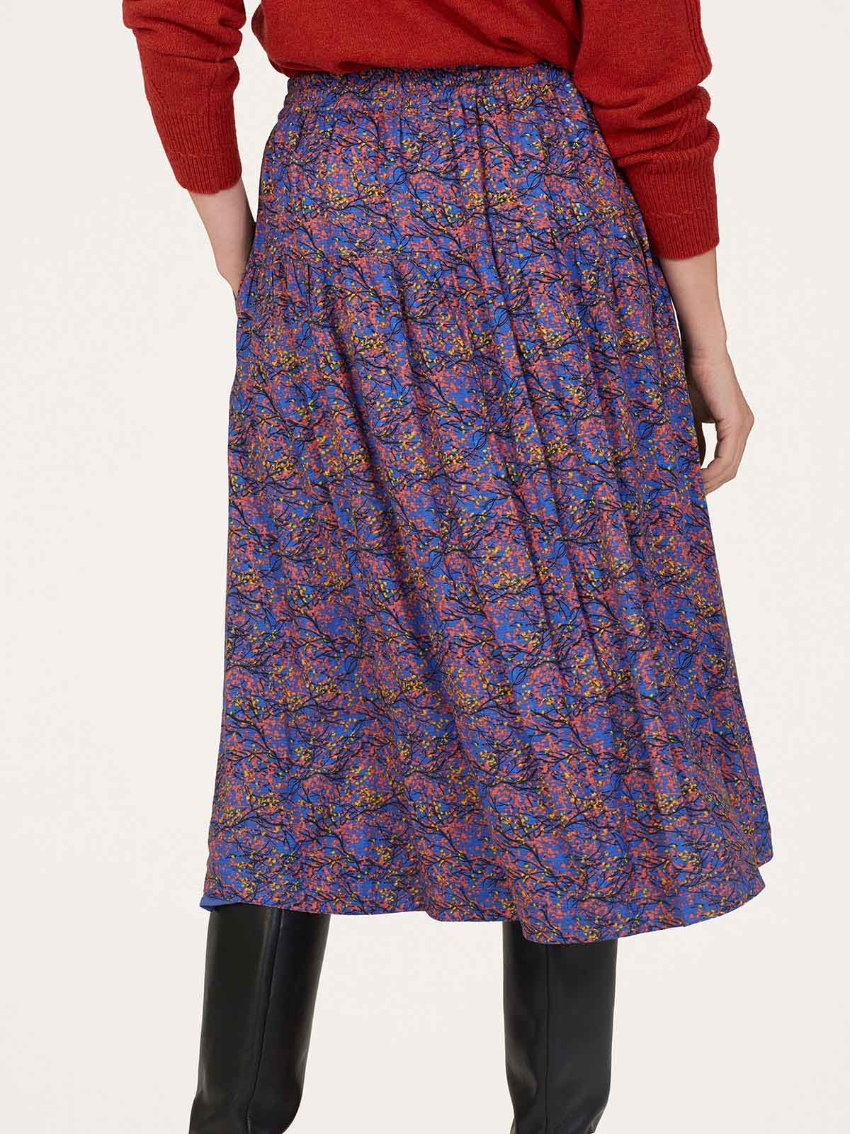 Fawn Lenzing™ Ecovero™ Printed Skirt - Periwinkle Blue