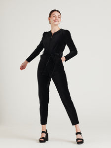 Formal deals velvet jumpsuit