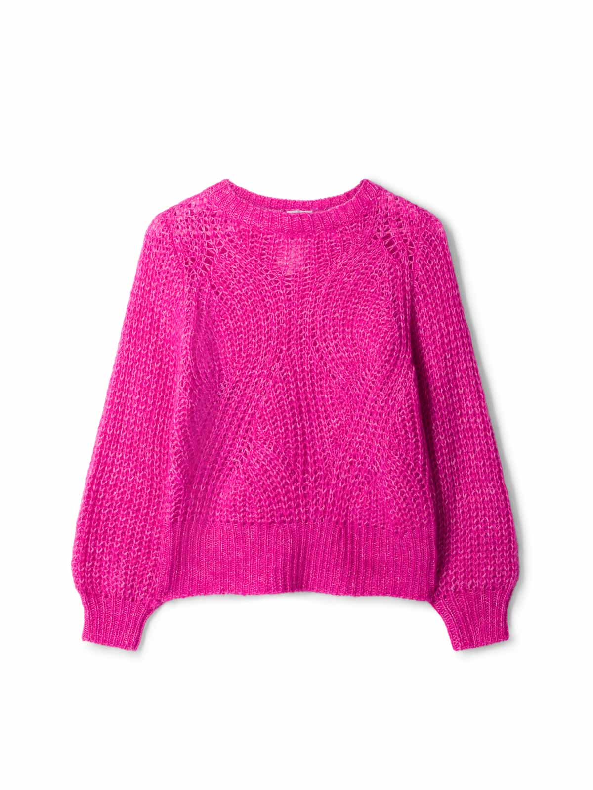 Furaha Mercerised Wool Jumper - Magenta Pink
