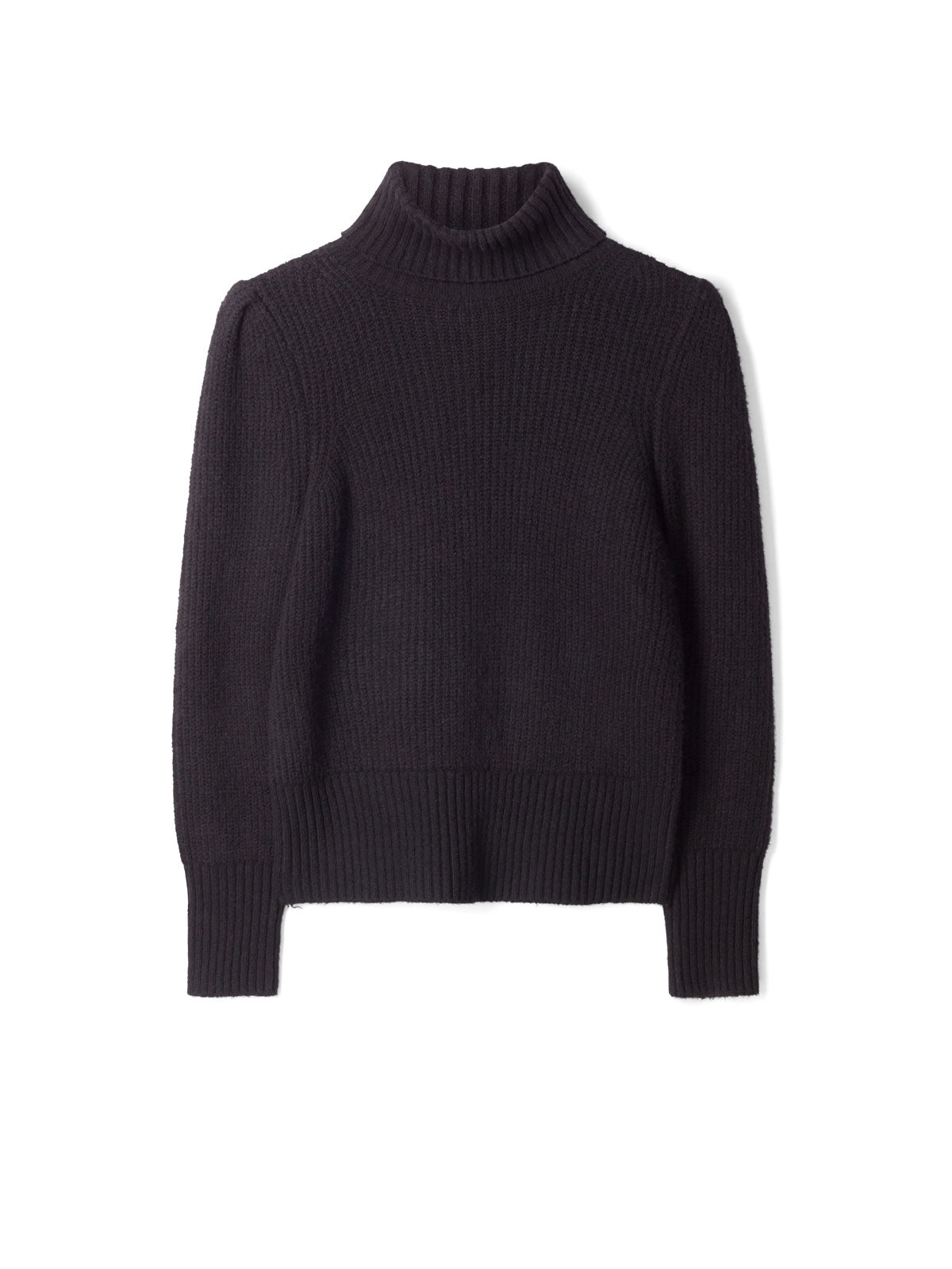 Black cotton polo neck 2025
