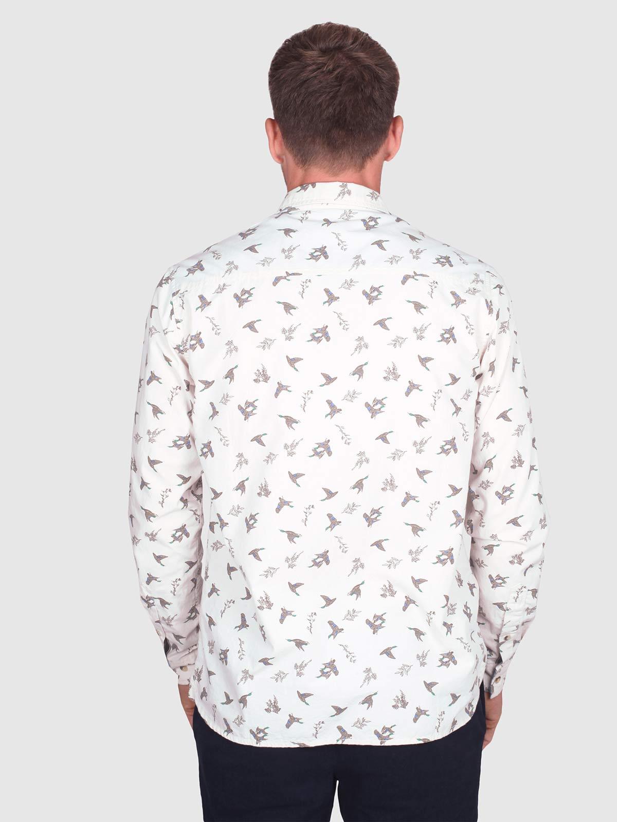 Mallards Fairtrade Organic Cotton Long Sleeve Printed Shirt - Thought Clothing UK
