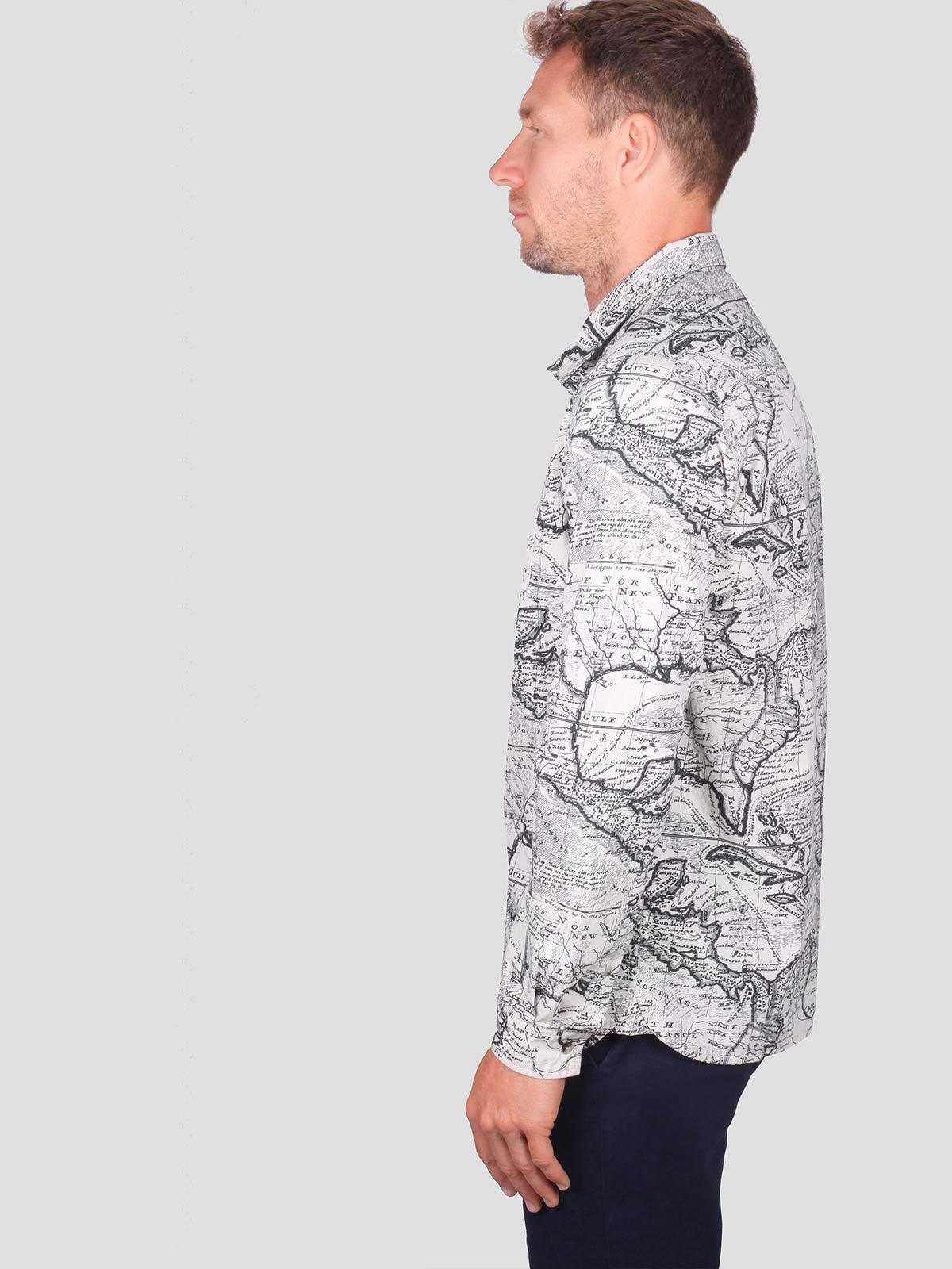 Cartographer Fairtrade Organic Cotton Long Sleeve Printed Shirt - Thought Clothing UK