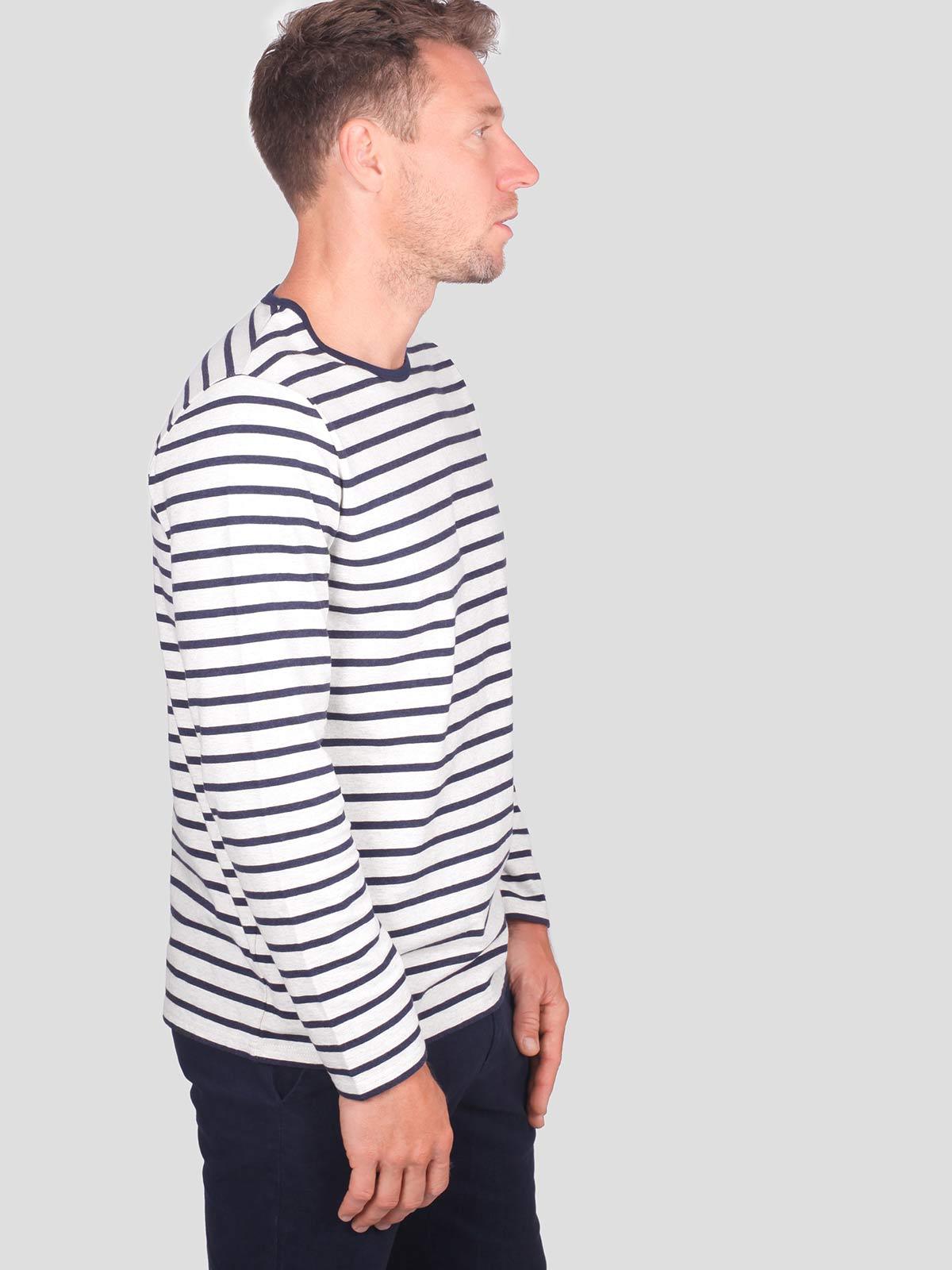 Algae Striped Organic Cotton Long Sleeve Top - Thought Clothing UK