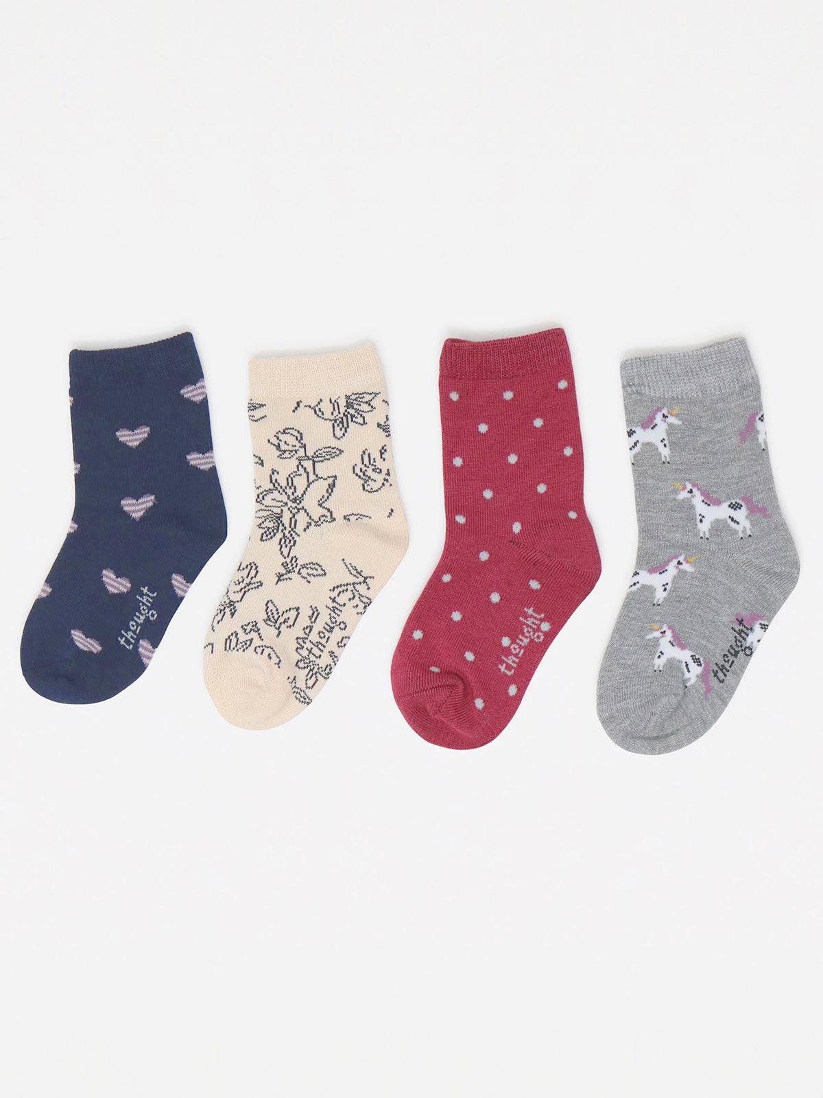 Lettie Baby Bamboo Organic Cotton 4 Sock Gift Box - Thought Clothing UK