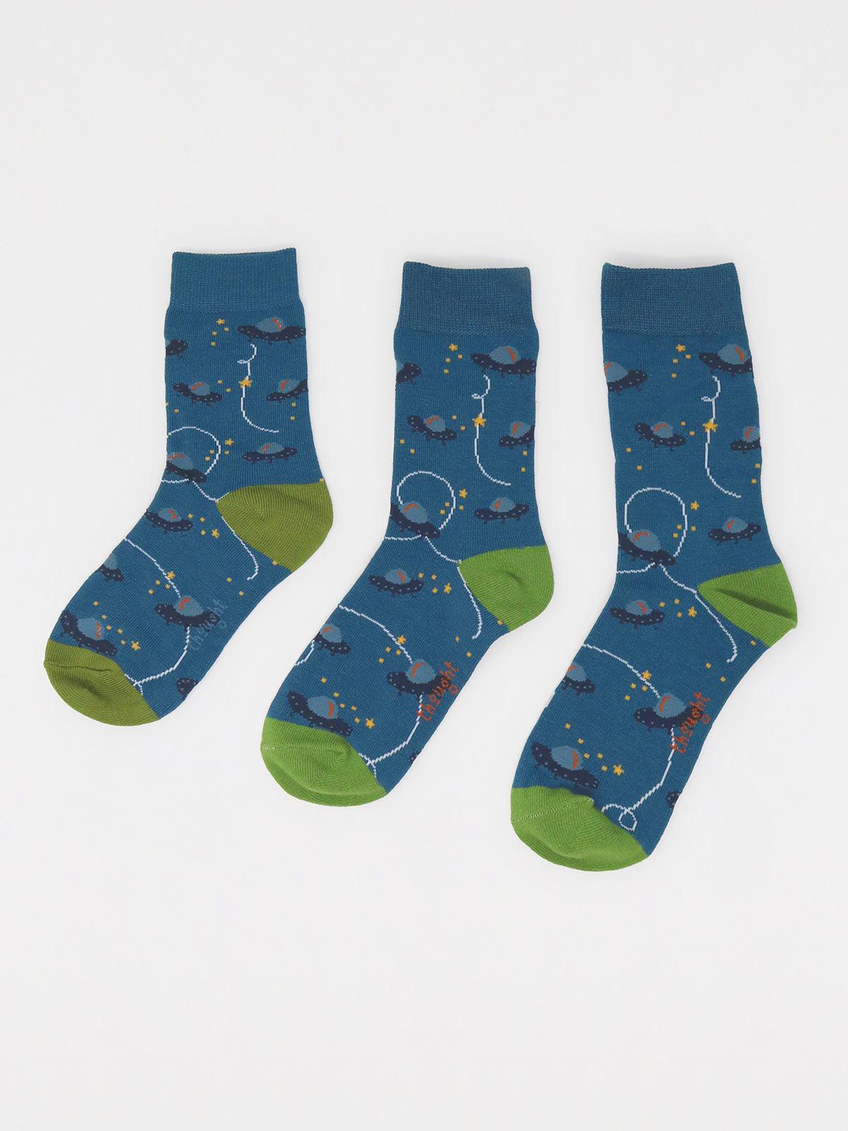 Franky Space Kids Bamboo 4 Sock Gift Box - Thought Clothing UK