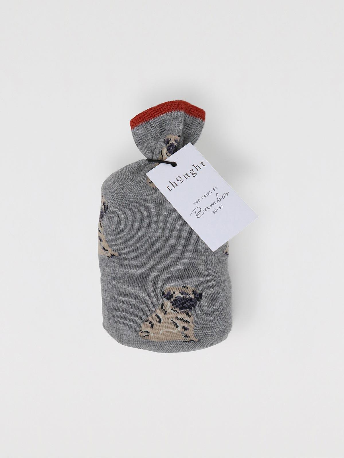 Wiley Pug Socks In A Bag - Multi - Thought Clothing UK