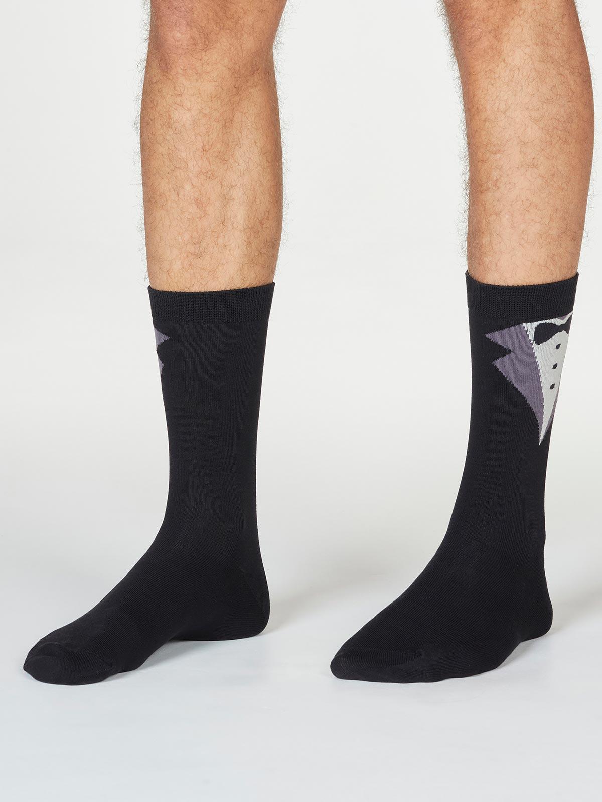 Frederik Tux Socks In A Bag - Black - Thought Clothing UK