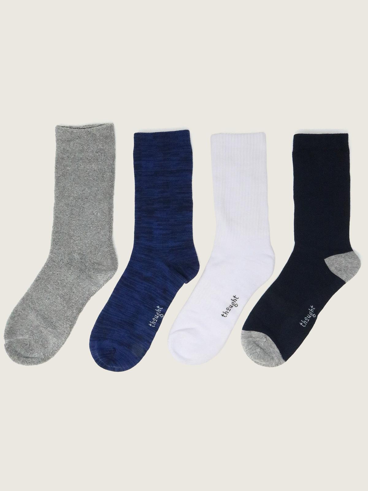 GOTS Thought Essential Variety Box Of 4 Socks - Multi - Thought Clothing UK