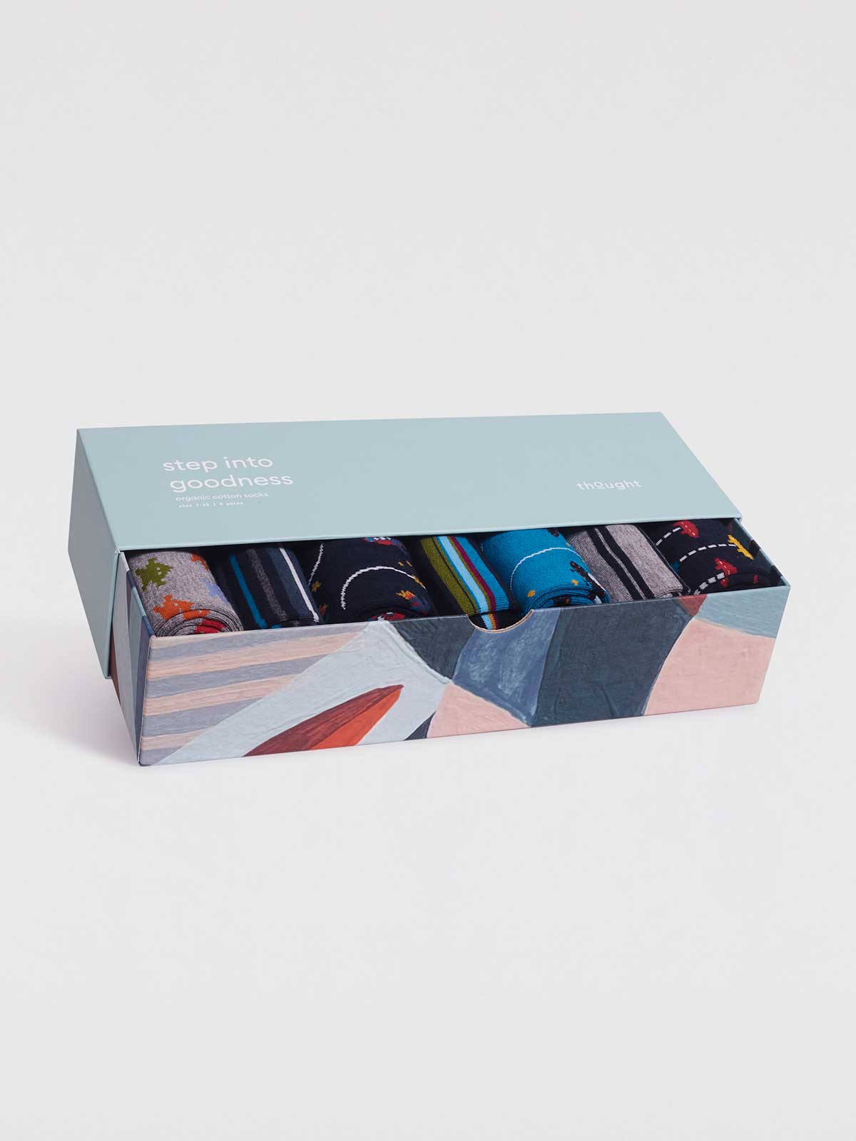 The Space Collection Bamboo Sock Box - Multi