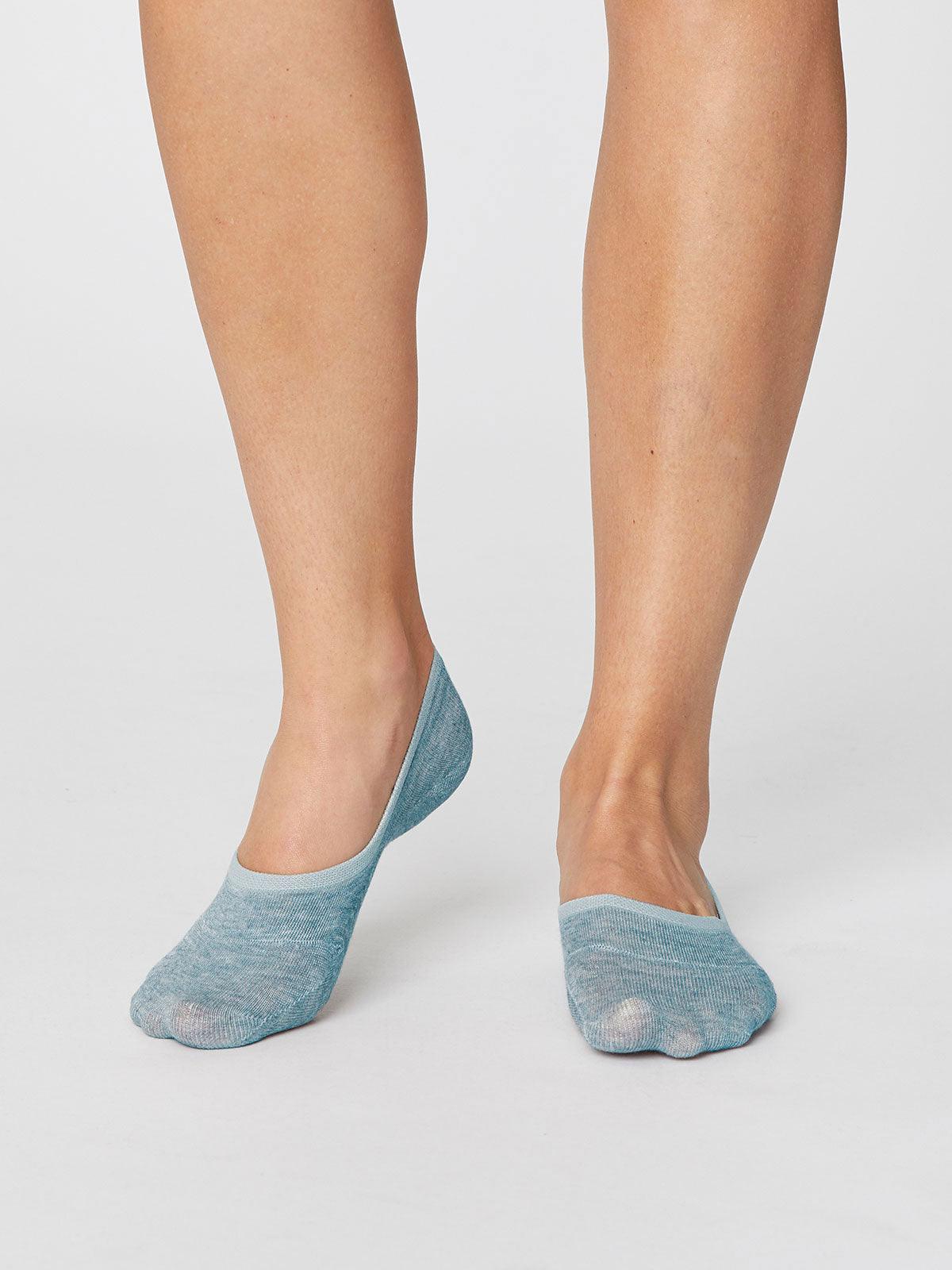 No Show Socks - Duck Egg Blue - Thought Clothing UK