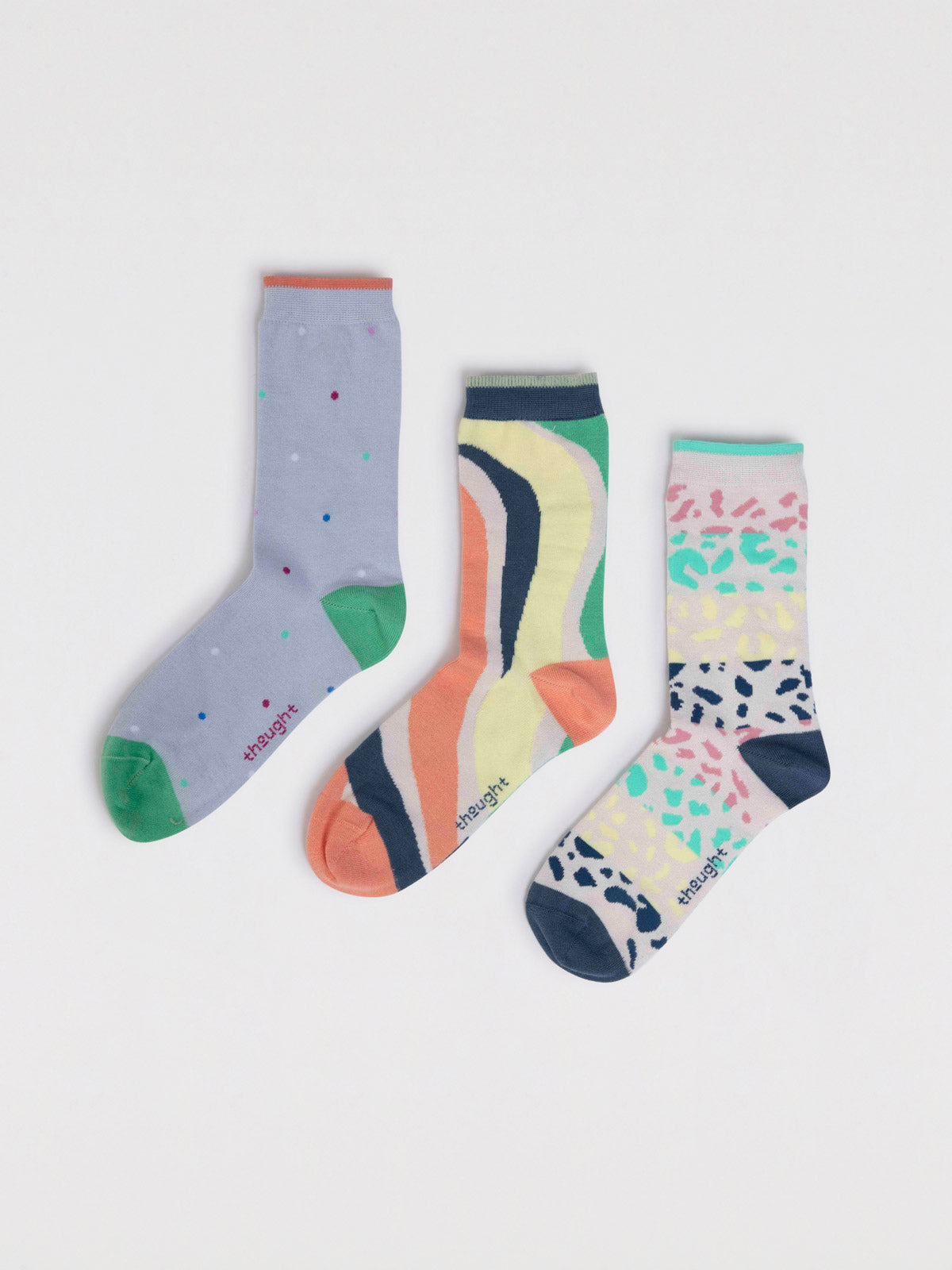 Alba Bamboo Abstract Pack Of Socks - Multi