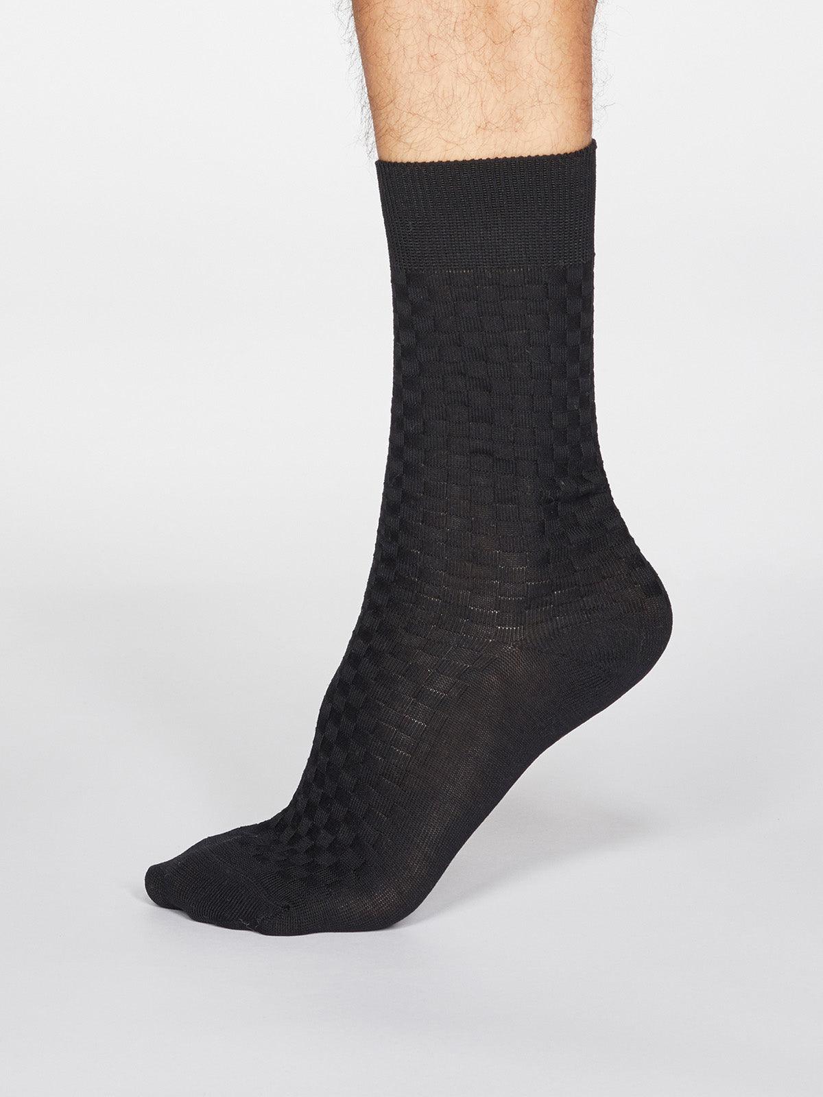 Cameron Dress Socks - Black - Thought Clothing UK