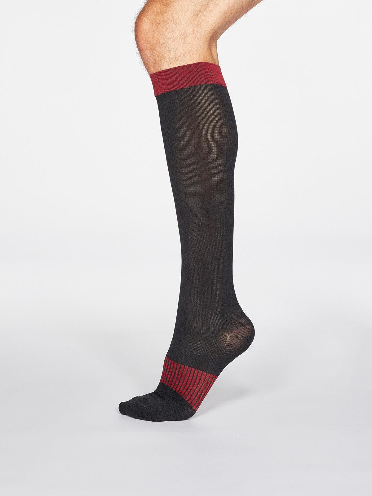 Declan Flight Socks - Black - Thought Clothing UK