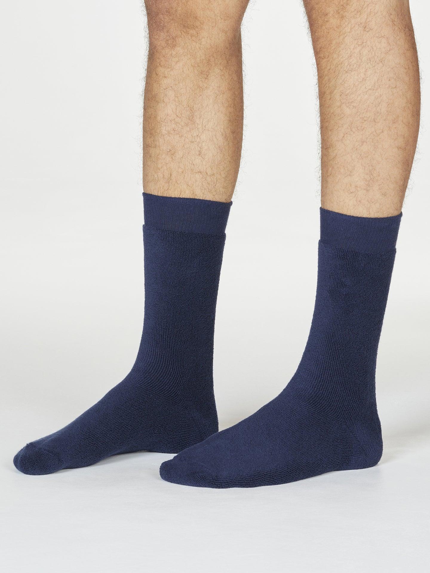 Walker Socks - Navy Blue - Thought Clothing UK
