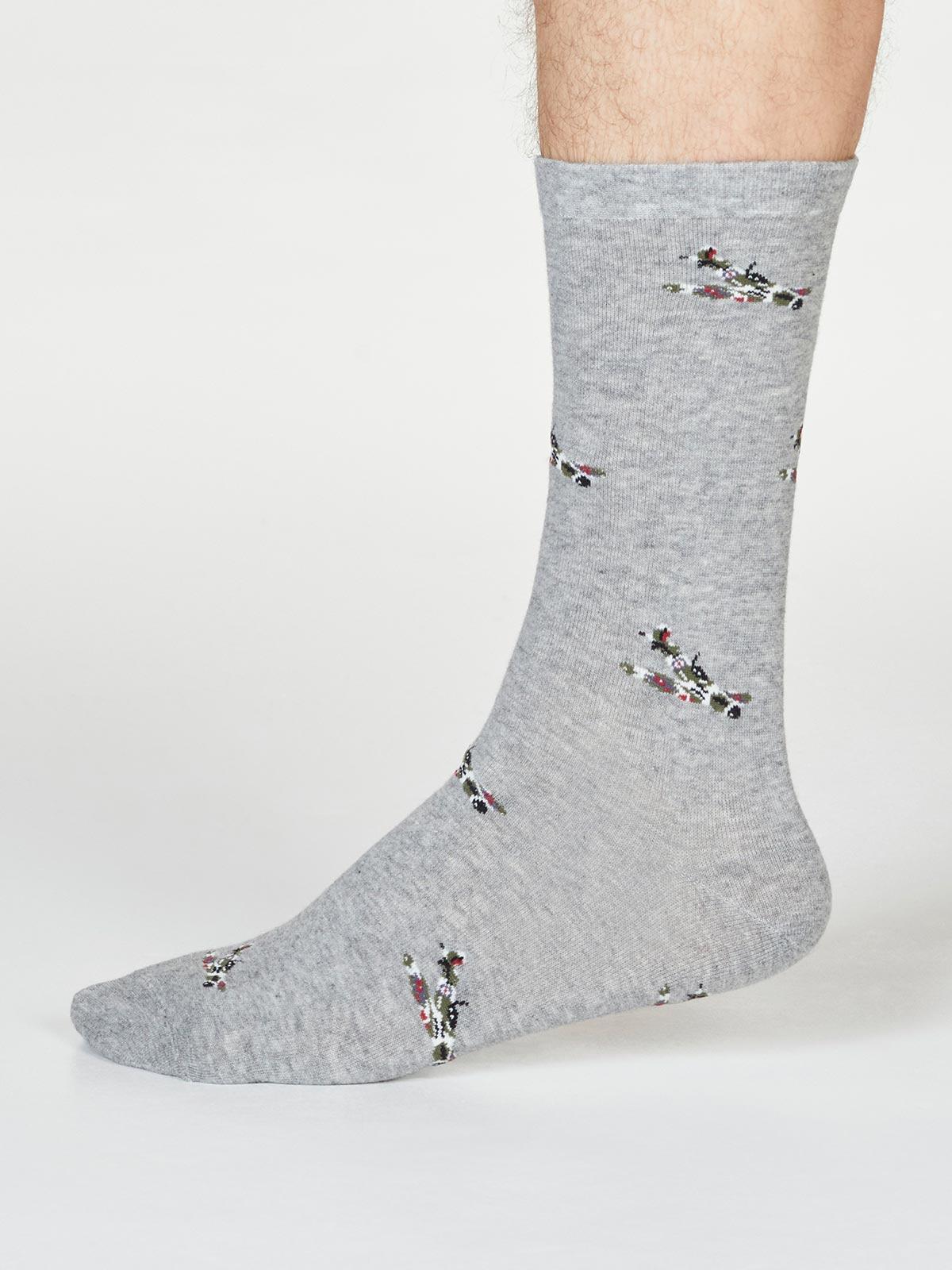 Judron Spitfire Socks - Grey Marle - Thought Clothing UK