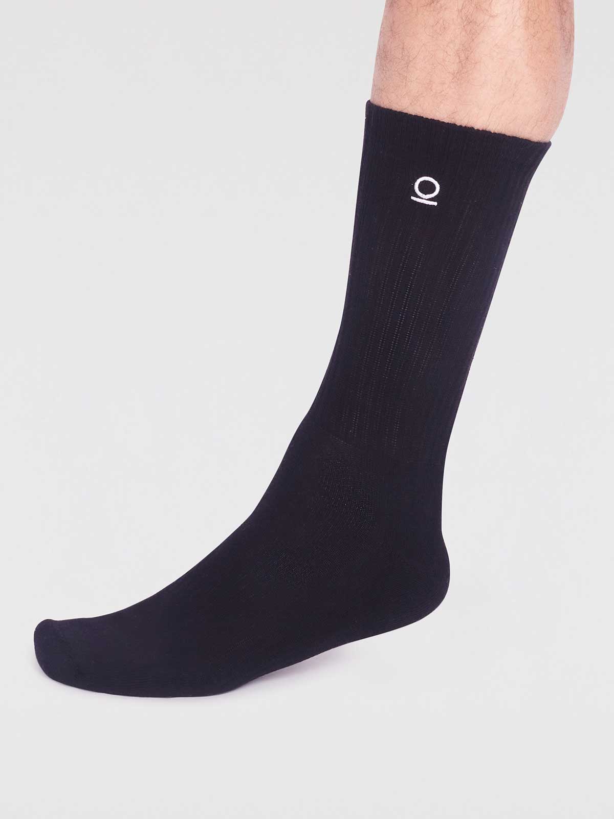 Rafael Organic Cotton Sport Socks - Black