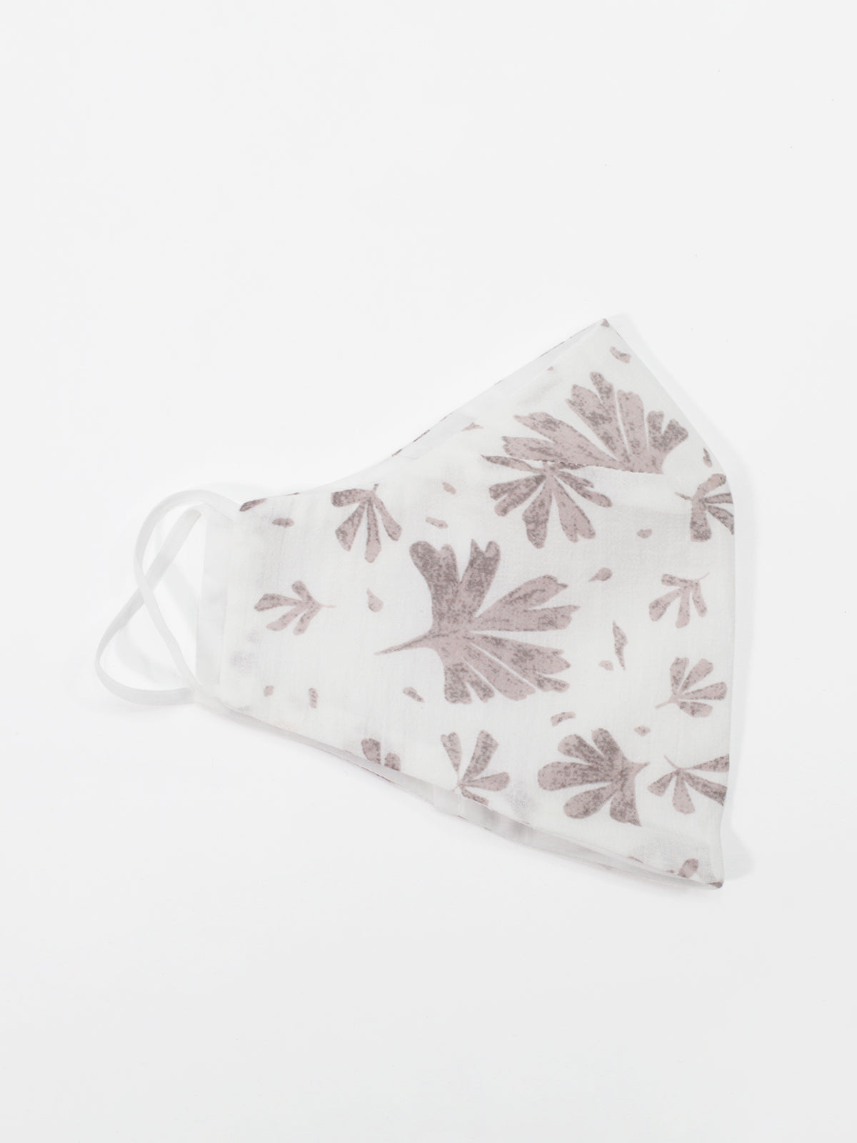 Organic Cotton Printed Face Mask - Winslet Brown