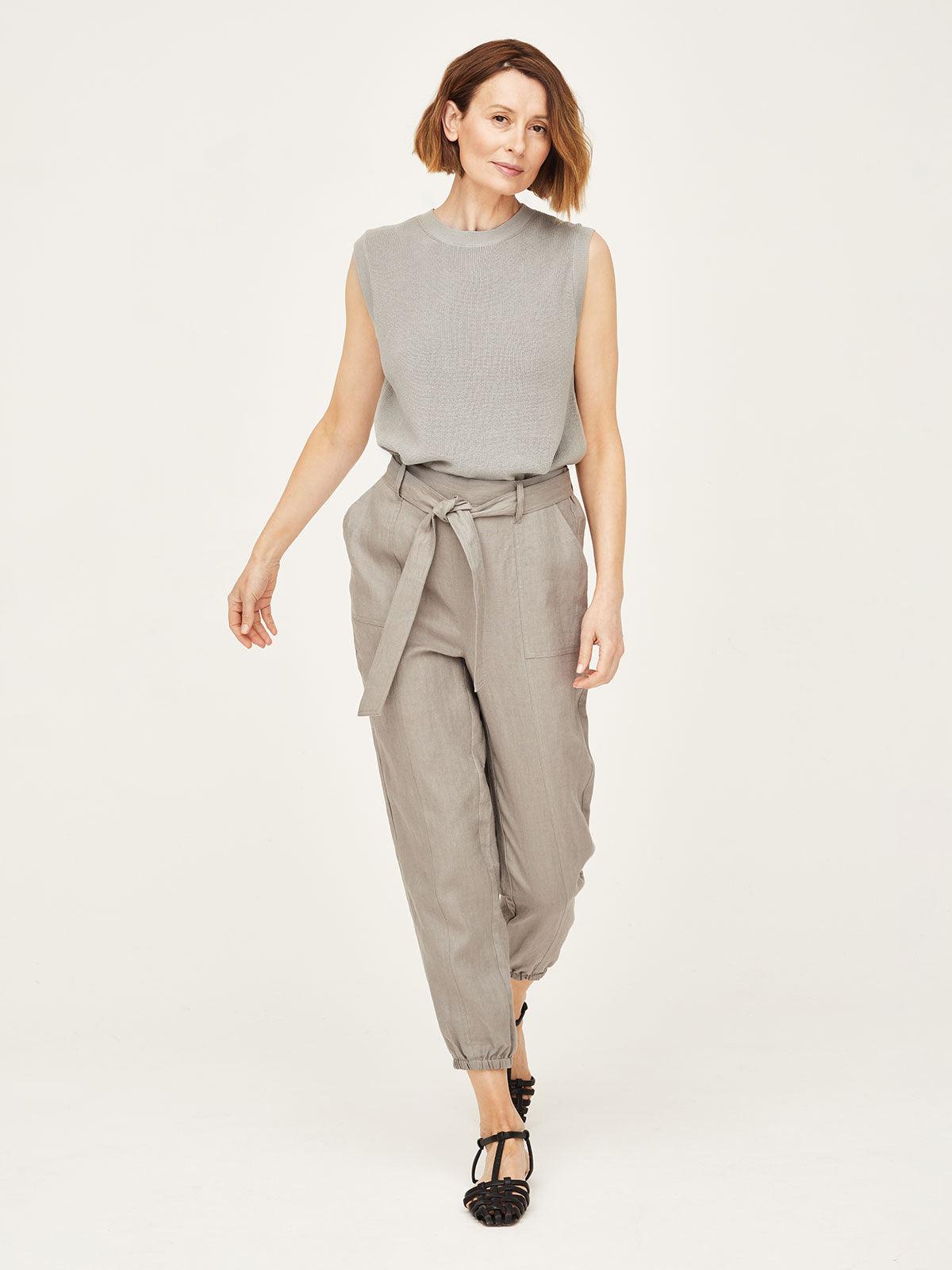Hadley Hemp Belted Cargo Trousers - Thought Clothing UK