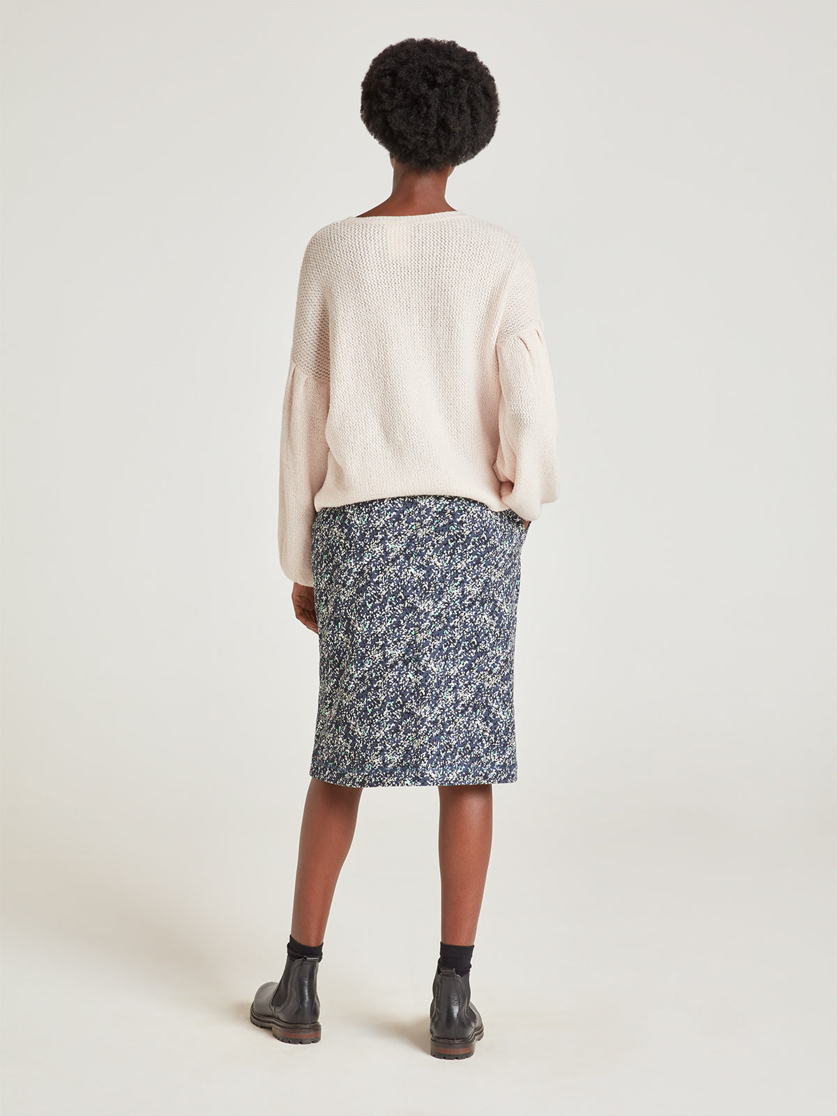 Colette Fairtrade Organic Cotton Skirt - Navy